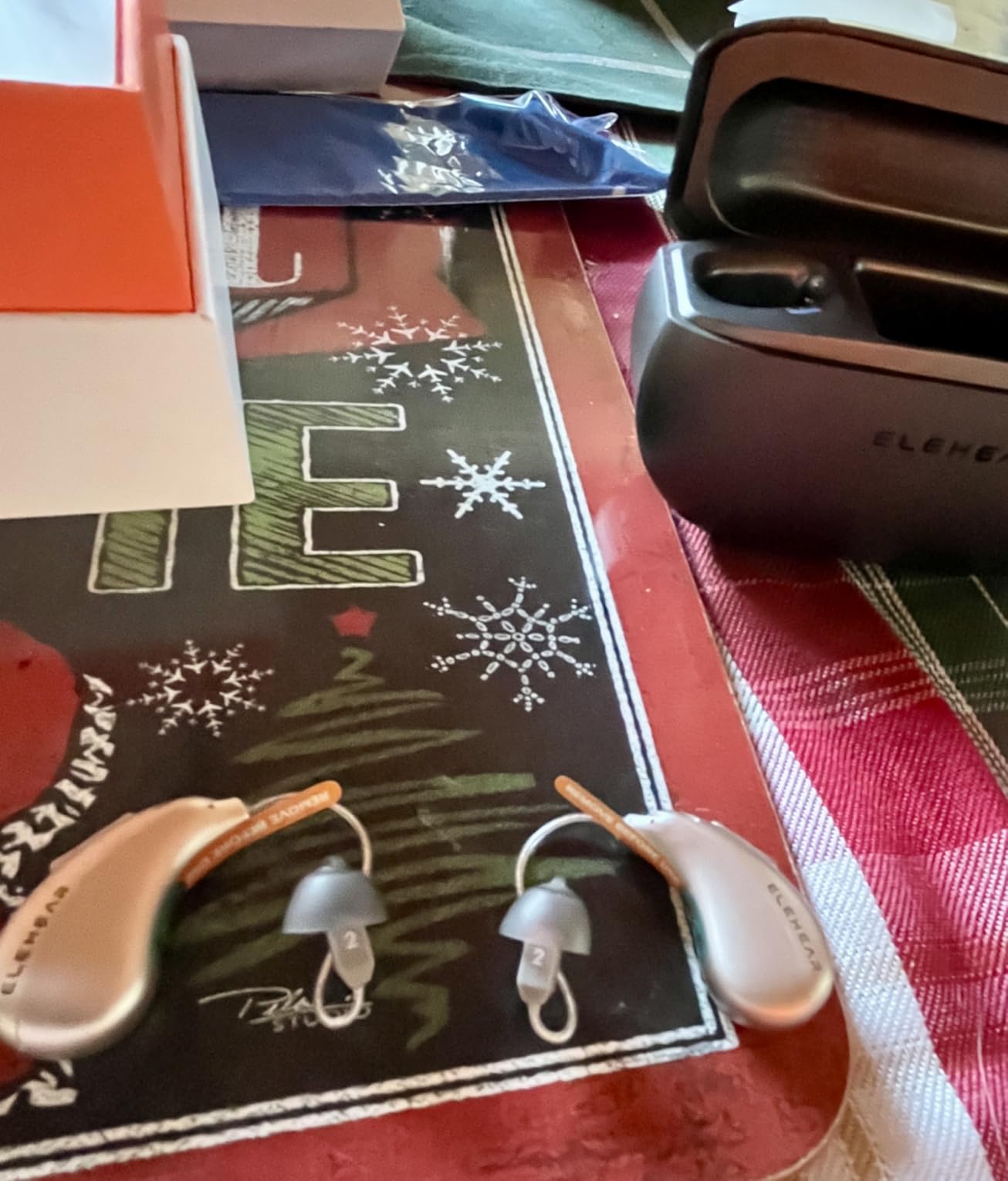 ELEHEAR-Beyond Pro Hearing Aids, Bluetooth Rechargeable OTC Hearing Aids for Seniors and Adults, Premium Sound Algorithm with VocClear 2.0, 30% Clearer Speech, Music Mode & Enhanced App, Champagne Gold customer photo 1