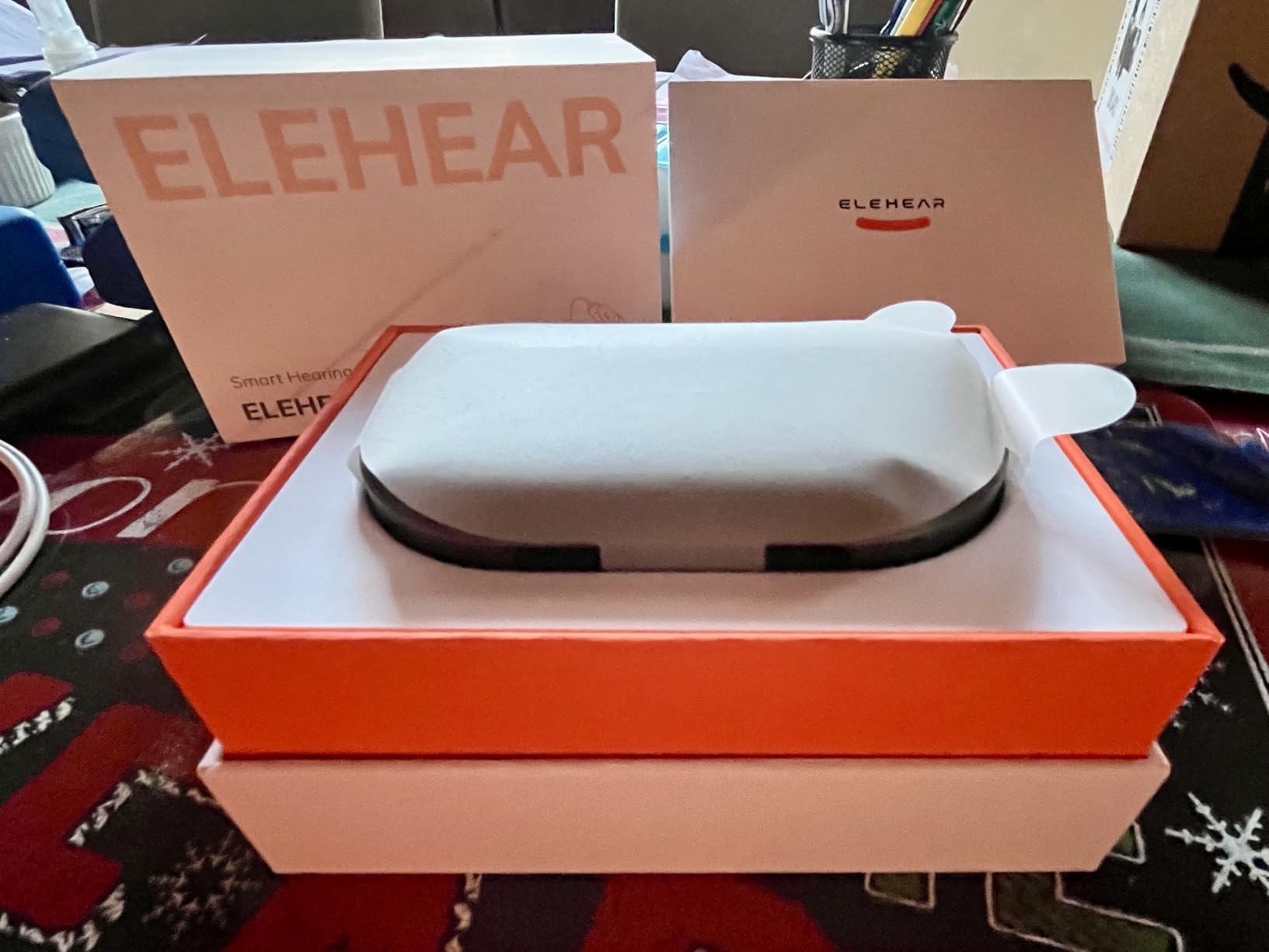 ELEHEAR-Beyond Pro Hearing Aids, Bluetooth Rechargeable OTC Hearing Aids for Seniors and Adults, Premium Sound Algorithm with VocClear 2.0, 30% Clearer Speech, Music Mode & Enhanced App, Champagne Gold customer photo 2