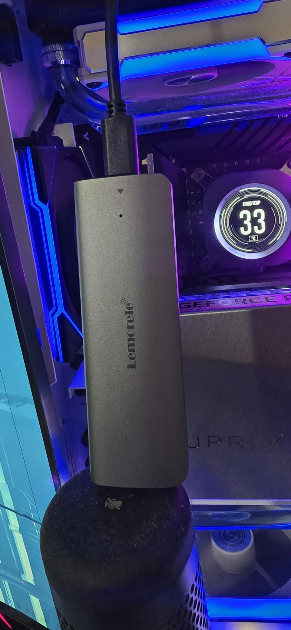 Aluminum M.2 NVMe Enclosure, USB 3.2 Gen2 10Gbps Tool-Free, SSD Enclosure for NVMe PCIe M-Key, Nvme USB Adapter Support UASP Trim for 2280 2260 2242 2230 (Sata NOT Supported) customer photo 1