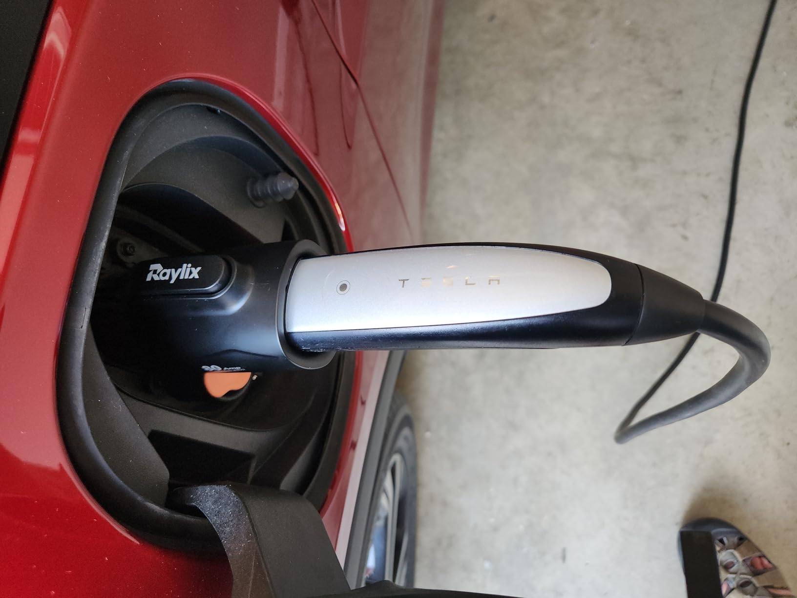 Raylix Tesla to J1772 Adapter (Max 80A, 250V) [for J1772 Electric Vehicles] Tesla Charger Adapter, NACS to J1772 Adapter Compatible with Tesla Wall Connector Destination Mobile Charger customer photo 2