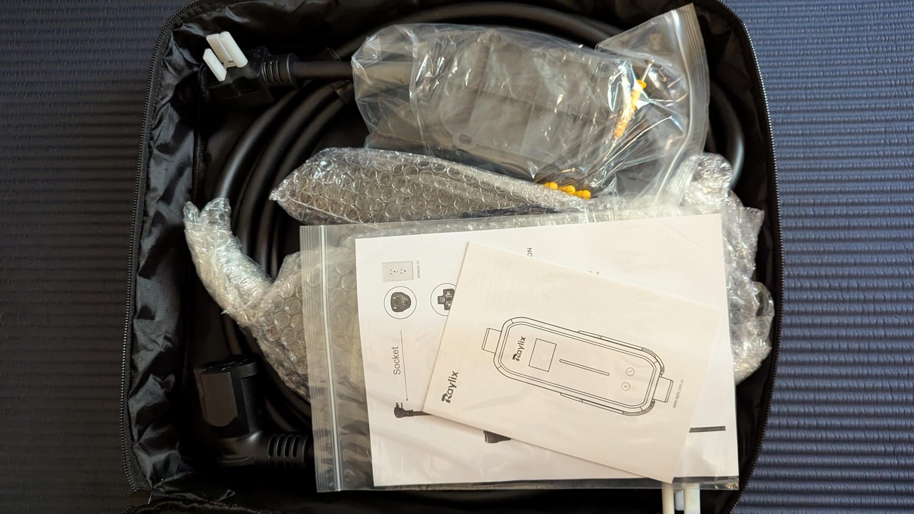 2026 Upgraded Level 1&2 Portable EV Charger, 8-16Amp Adjustable Current & Timer, 110V-240V, NEMA 5-15 & 6-20 Plug, 21Ft EV Charging Cable, J1772 Electric Car Charger for All PHEV/EV Charging Cord customer photo 1