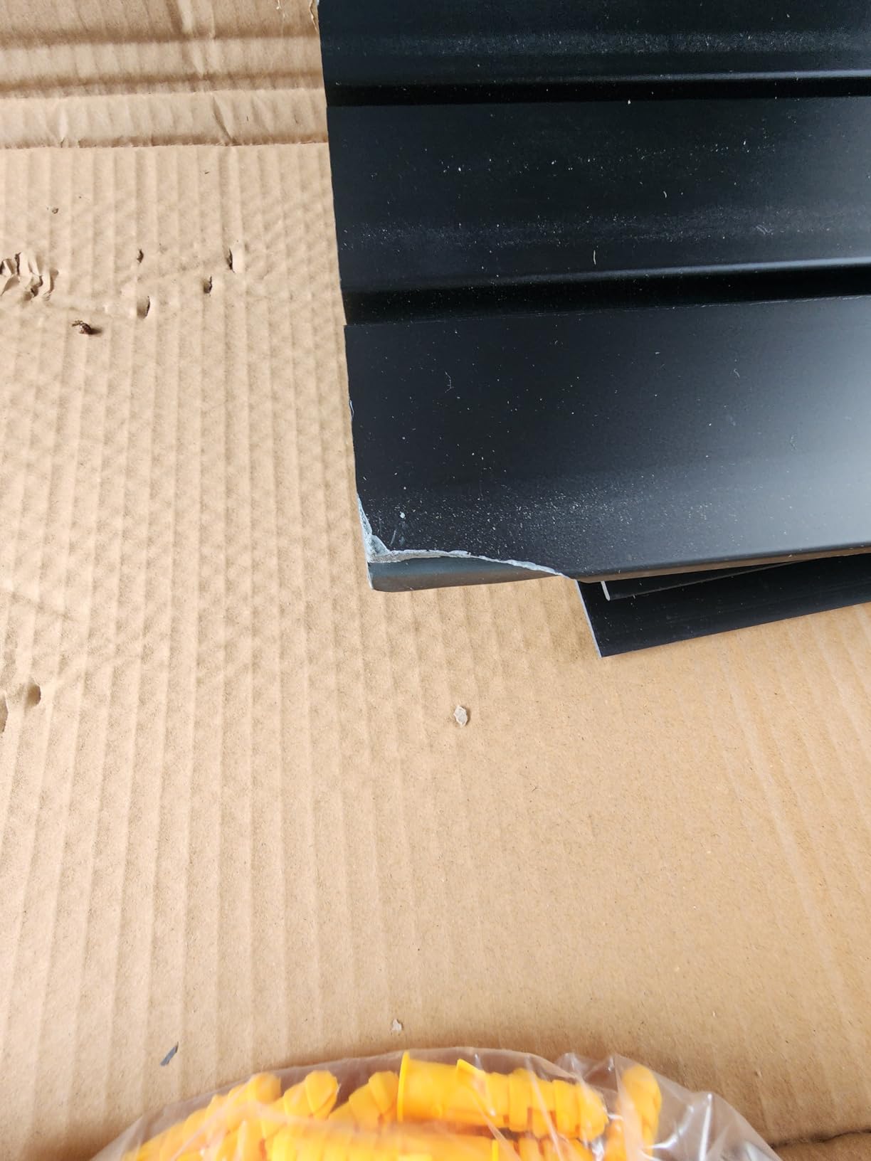 SlatWall Paneling 4x8 FT, PVC Slat Wall Panels with 16 Hooks Heavy-Duty Garage Organization System, Slatwall Pegboard Suitable for Home、Garage、Shop Wall Display & Organization (Black) customer photo 2