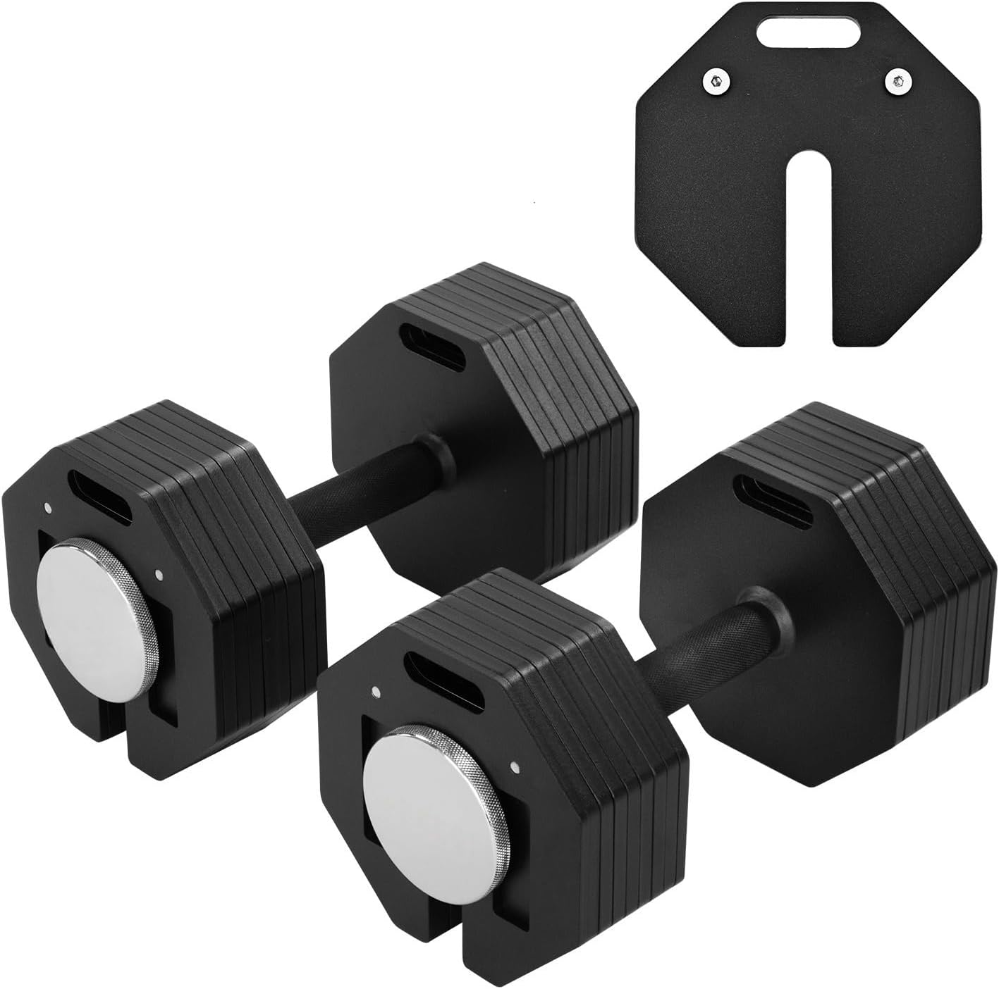 Adjustable Dumbbell Sets, Each 50/80/90/110/120LB Pairs Durable Steel Build, Free Weights Dumbbells Set of 2 with Anti-slip Handle, For Full Body Home Gym Workout Home Strength Training Equipment 50/80/90/110/120LBSX2 customer photo 1