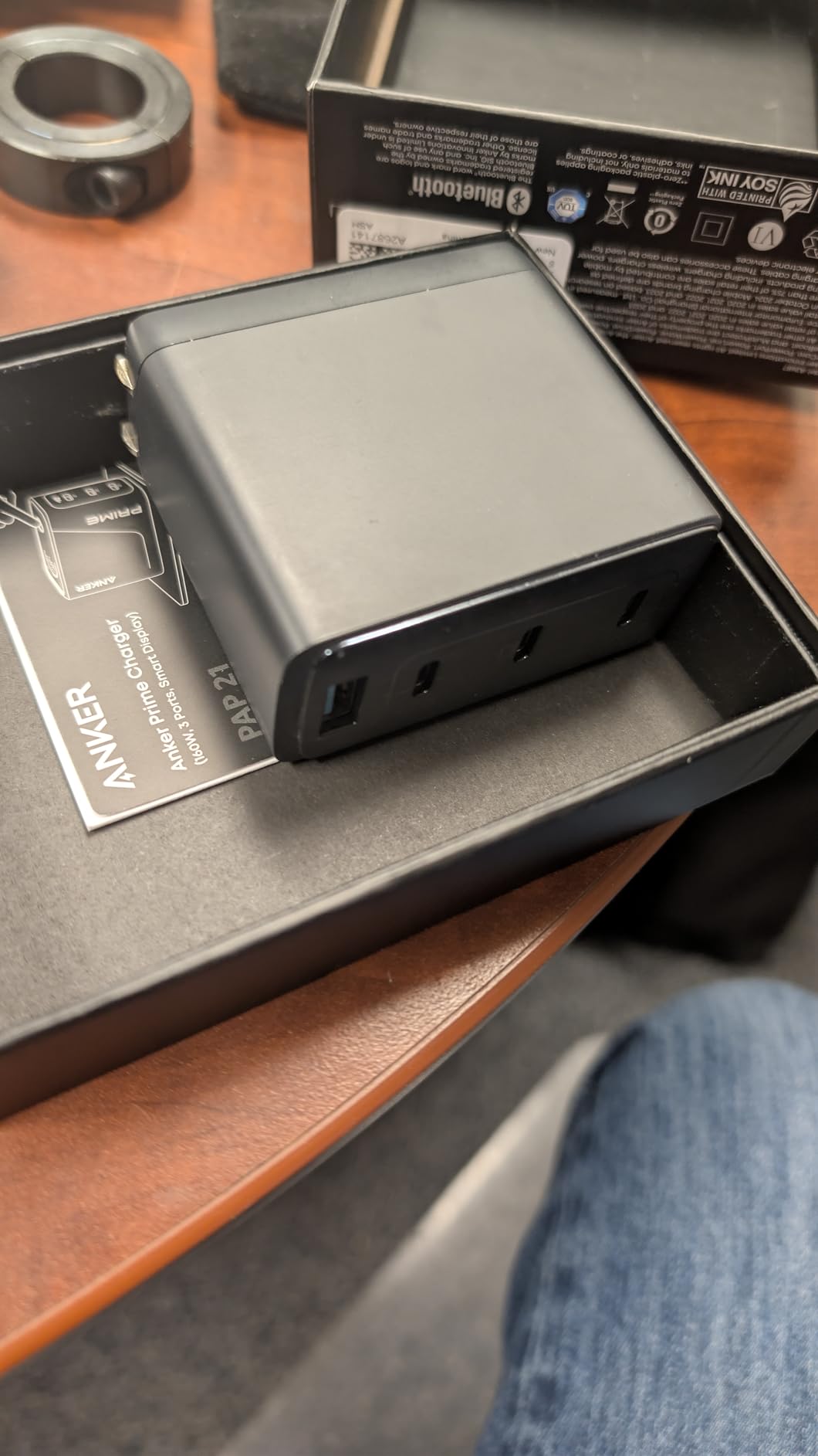 Anker Prime Charger, 160W 3-Port Compact GaN USB C Charger Block, Smart Display and Touch Control, Up to 140W Single-Port Charging, for MacBook Pro, Laptop, iPhone 17 Series customer photo 2