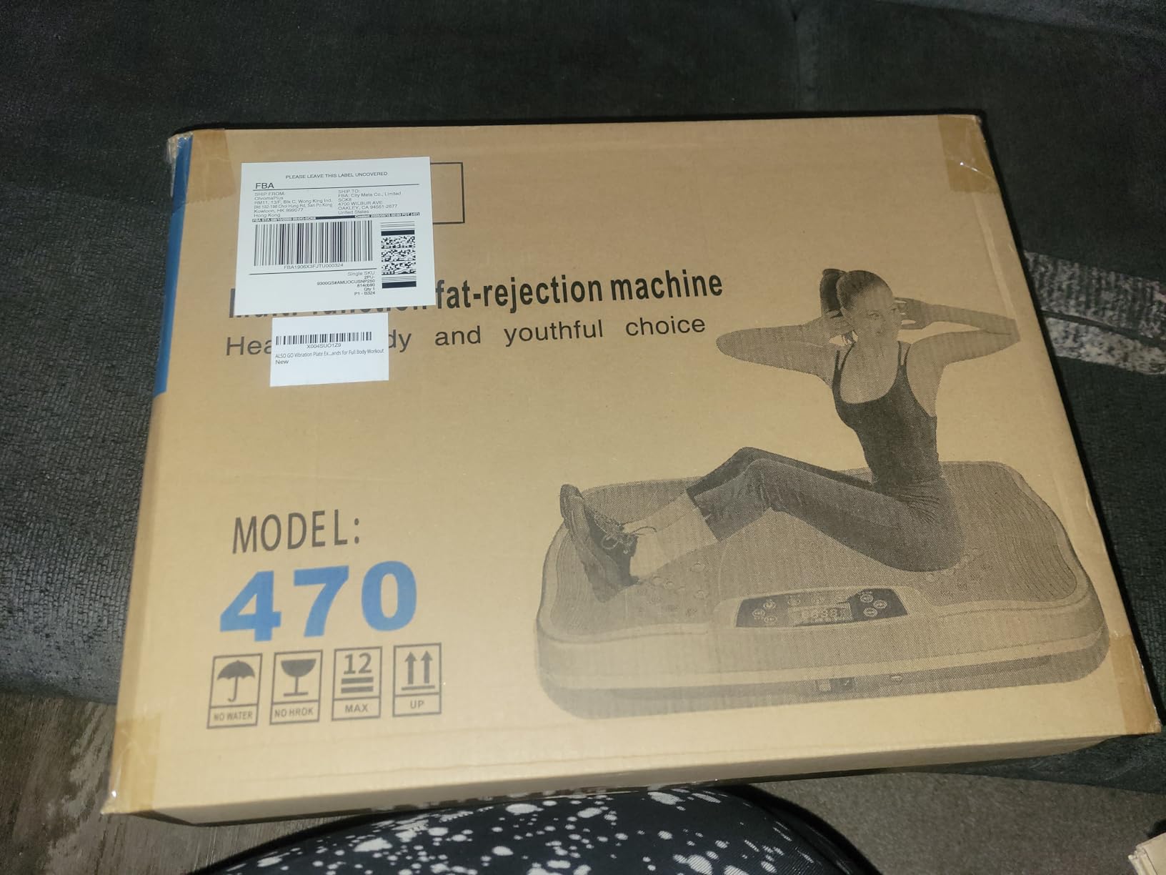 ALSO GO Vibration Plate Exercise Machine, 6 Workout Modes & 120-Level Vibration Platform for Weight Loss/Lymphatic Drainage, 400lbs Capacity Vibration Board with Resistance Bands for Full Body Workout customer photo 2