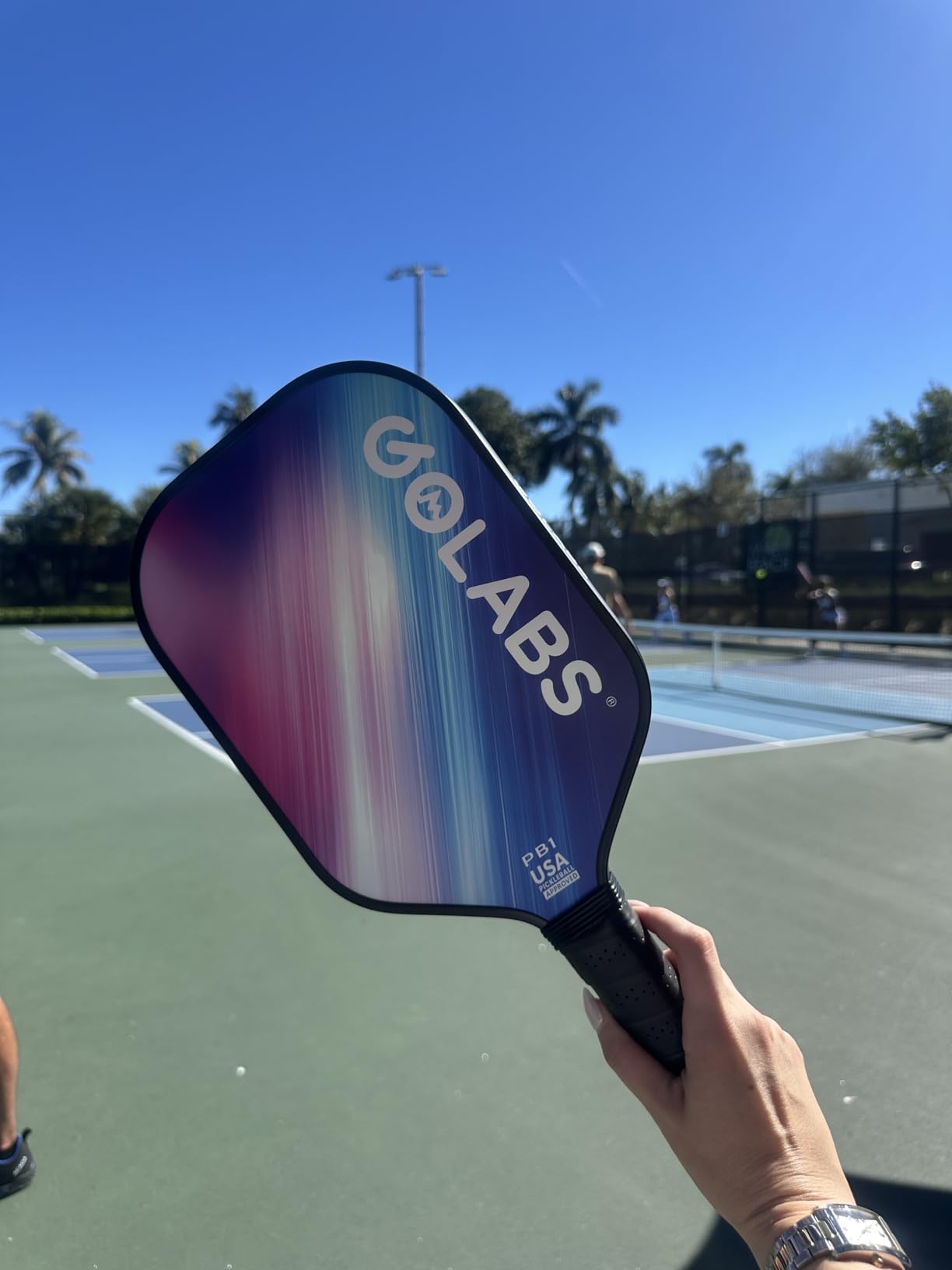 Golabs PB1 Pickleball Paddles Set of 2, Durable Fiberglass Surface& 16mm STR-Core Power Polymer Core, USAPA Approved, 8oz Lightweight & Comfort Anti-Slip Elongated Grip for Increased Power and Spin customer photo 1