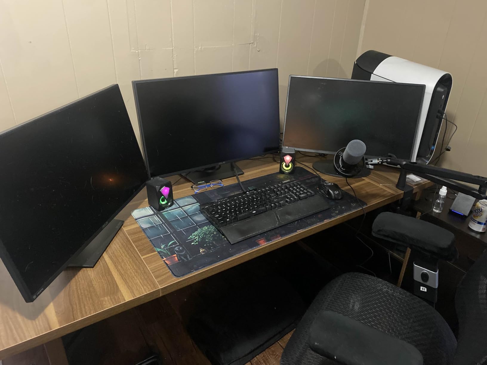 Tribesigns 74.8 Inch Executive Desk, Large Office Desk with Cabinet, L Shaped Computer Desk with Shelves and CPU Storage, Modern Home Office Desks Business Furniture Workstation Set, White and Wood customer photo 2