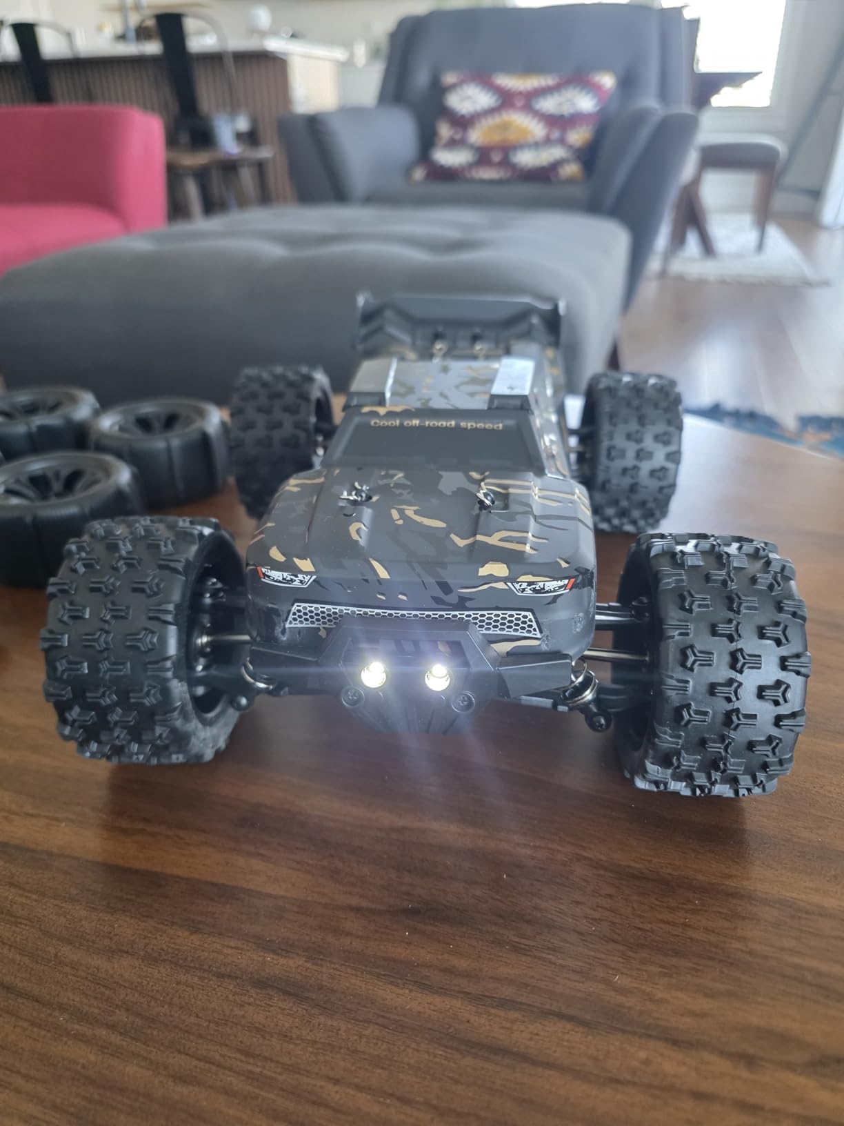 1/14 Brushless RC Cars for Adults Fast 50+ mph, RC Trucks 4x4 Offroad Waterproof, Electric Powered High Speed Remote Control Car, Fast Extreme All Terrain RC Truggy with 3S Battery for Snow Sand customer photo 2