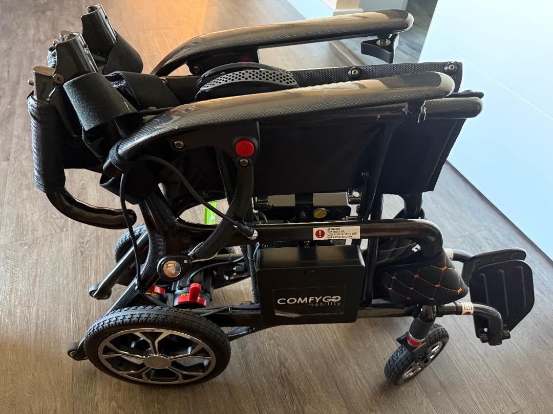 Only 27 lbs Carbon Fiber Electric Wheelchair, 23 Miles Battery Range, 286 lbs Weight Capacity, US Based Premium Support, Ultralight Foldable Electric Wheelchairs for Adults, Phoenix by Comfygo customer photo 1