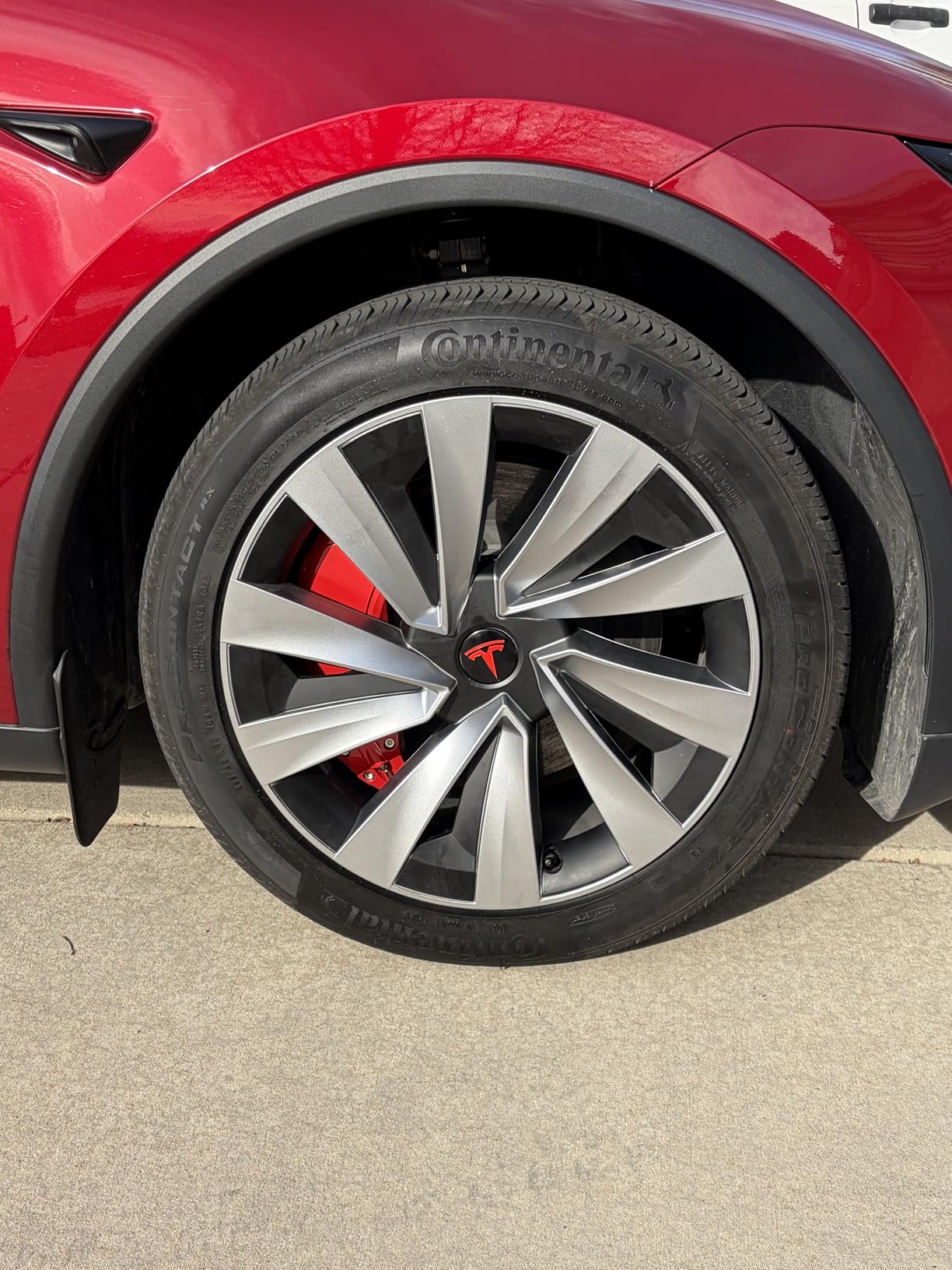 4Pcs Wheel Covers for Tesla Model Y Juniper 19 Inch Juniper Wheel Hubcaps Spiral Style Aero Wheel Protector Juniper Accessories Black&Silver(For a free T-shaped sign, please contact customer service.) customer photo 2