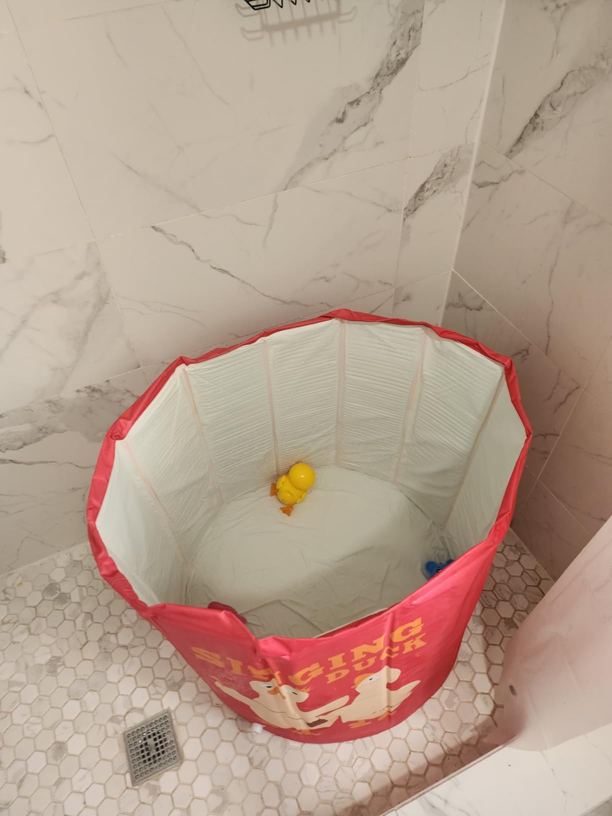 Foldable Portable Bathtub for Adults - 2-in-1 Hot & Cold Plunge, 105-Gal Large Capacity Collapsible Bathtub Adult, 6-layer Insulated Portable Soaking Tub - Space-saving Design customer photo 2