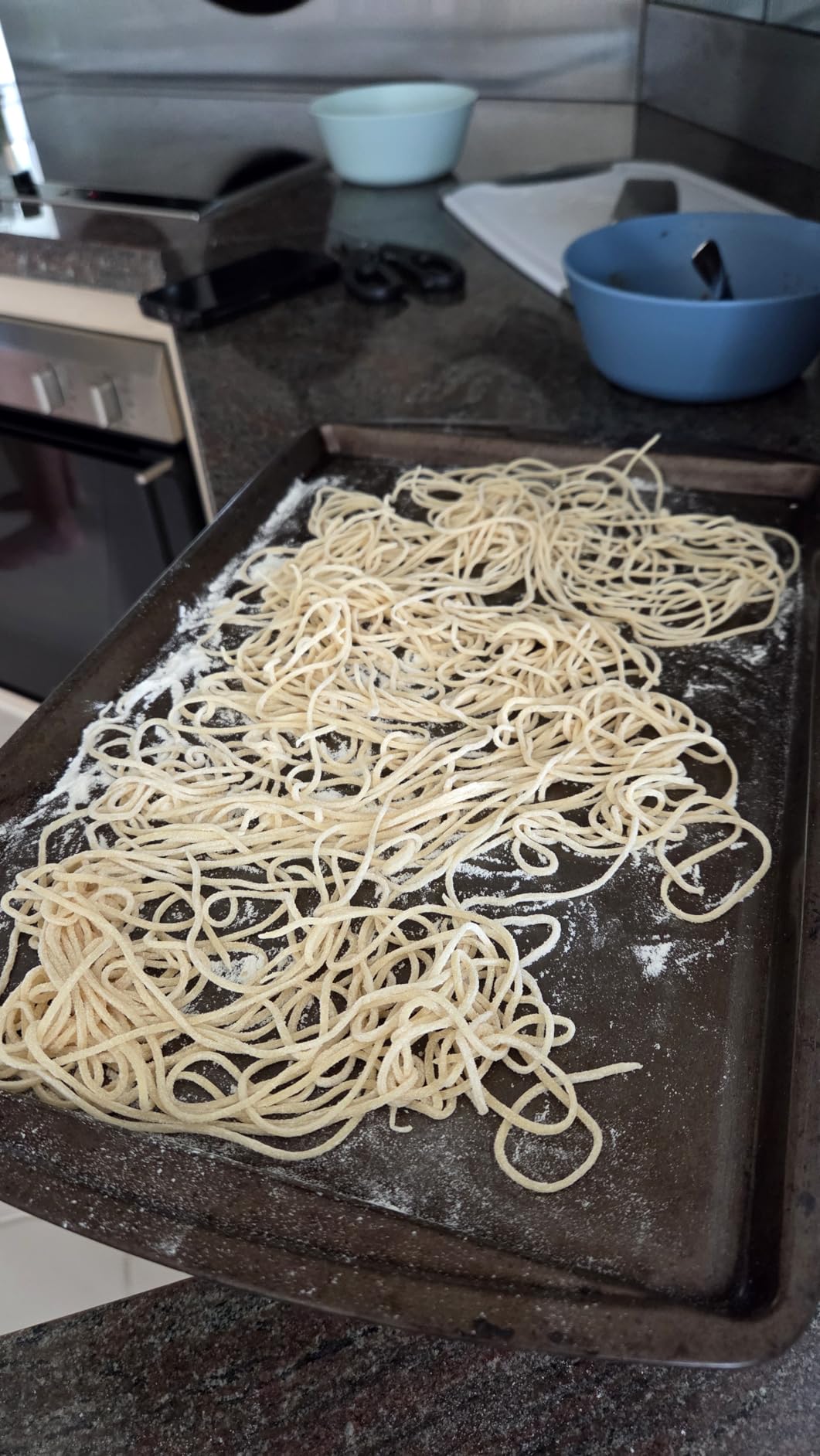 GVODE Electric Pasta Maker - 3-in-1 Pasta Sheet Roller & Cutter Set 700W Max Motor, includes Fettuccine & Spaghetti Maker with Cleaning Brush, White customer photo 2