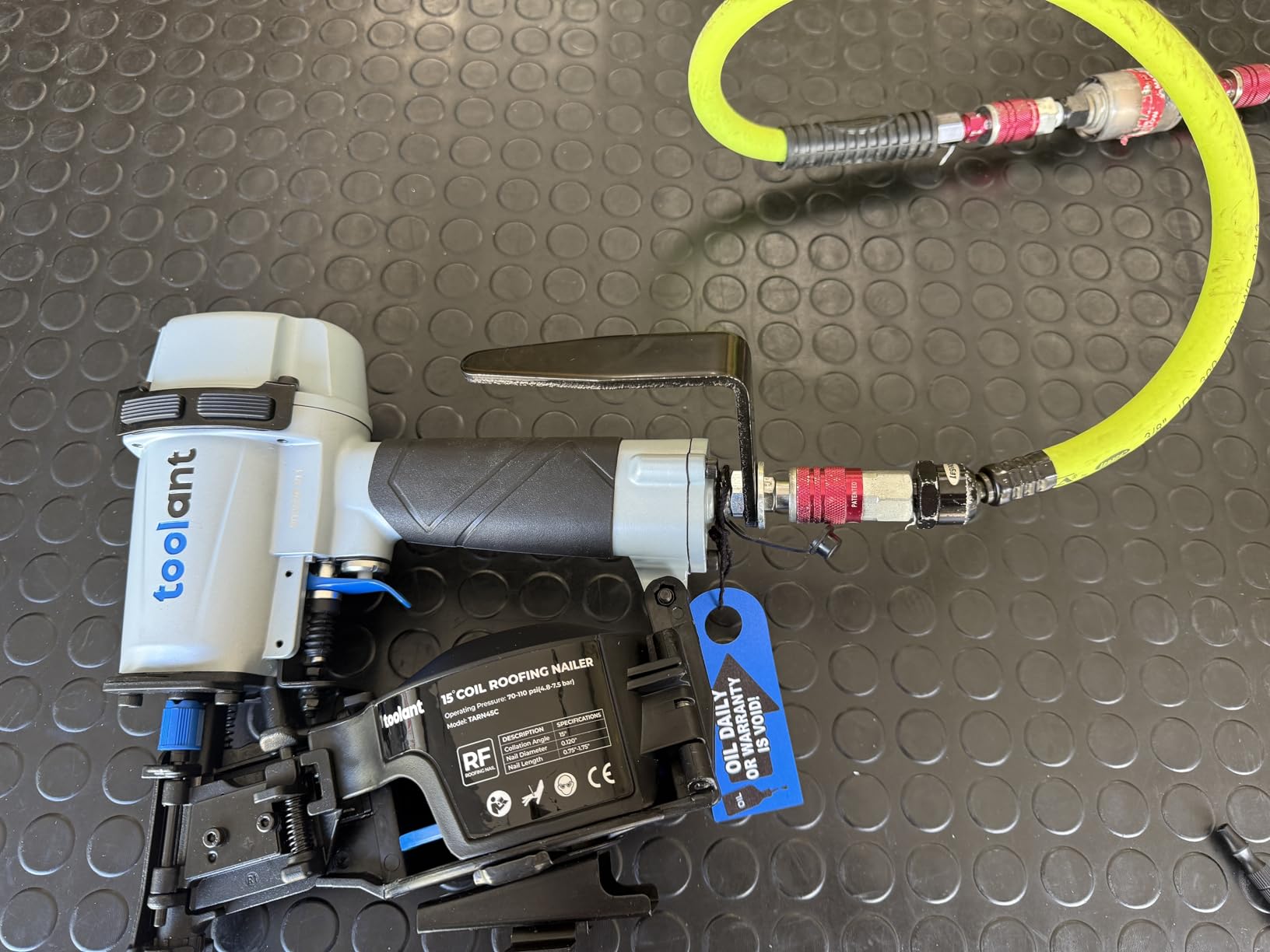 toolant Roofing Nailer, Pneumatic Roofing Nail Gun for 3/4