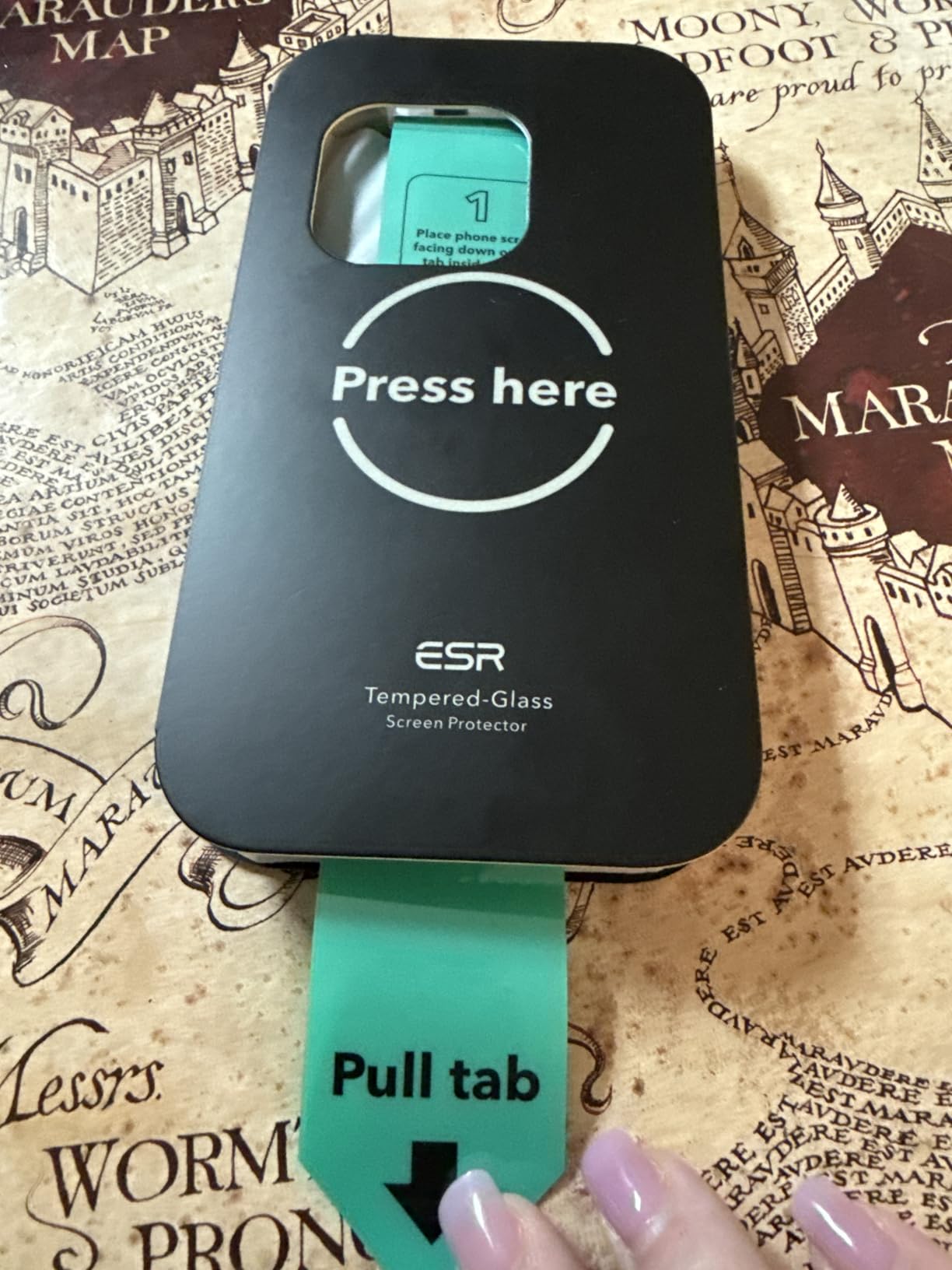 ESR 3 Pack for iPhone 17 Pro Privacy Screen Protector, Military Grade Shatterproof, 9H Hardness, Anti-spy Tempered Glass with UltraFit Tray customer photo 2