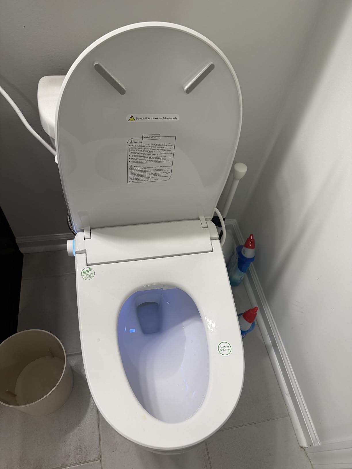 Sosh Auto Open Lid Bidet Seat, Smart Max Electric Toilet Seat with Instant Warm Water, Dryer, Front and Rear Wash, Remote Control, Self-Cleaning Nozzle, Eco Mode customer photo 2