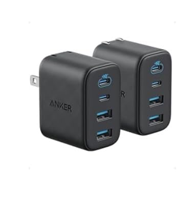 Anker Zolo USB C Charger Block, 2-Pack 4-Port Wall Adapter with 50W Max Output, 2 USB-C and 2 USB-A, Compact and Stable Design, for iPhone 17/16 Series, MacBook, iPad, Pixel, Galaxy, and More (Black) customer photo 1