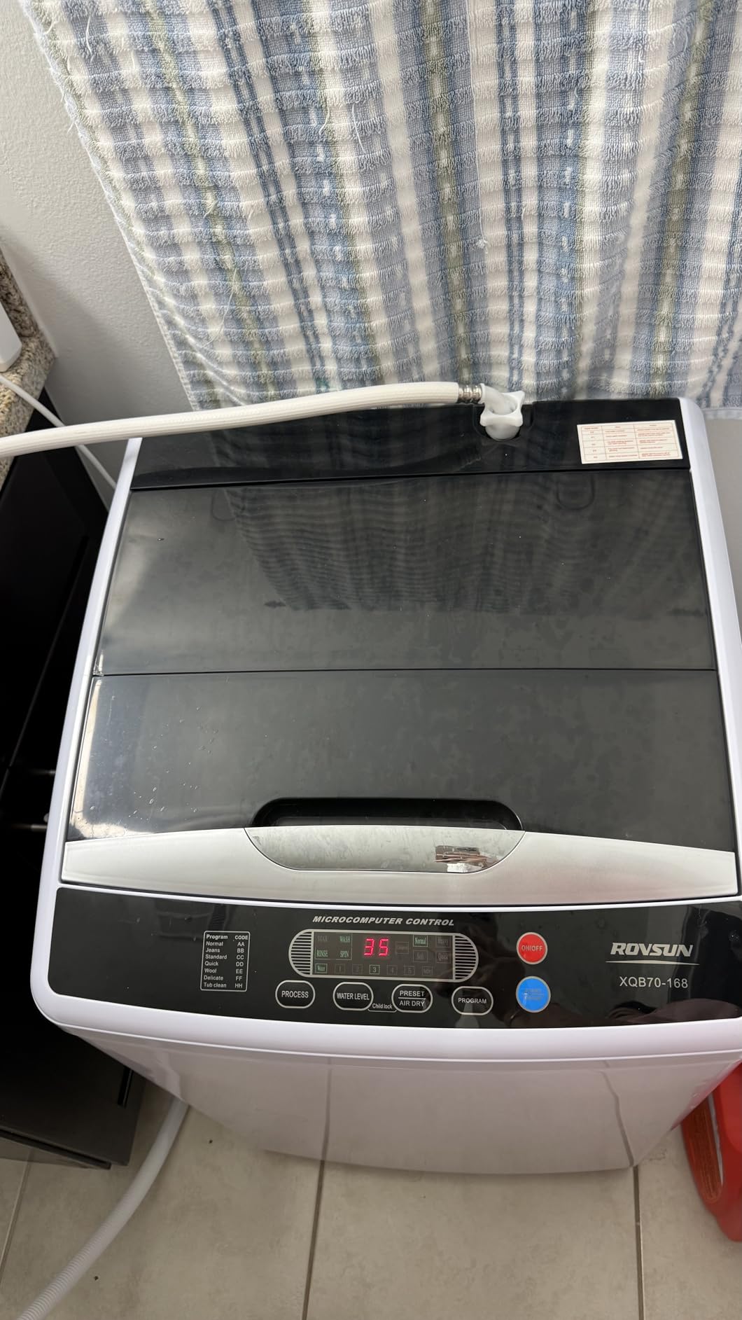 ROVSUN 30LBS Full Automatic Washing Machine and 3.5CuFt Portable Clothes Dryer Set, Electric Laundry Washer and Dryer Combo Set with Stainless Steel Inner Tub, for Apartment, Dorms, Home customer photo 2