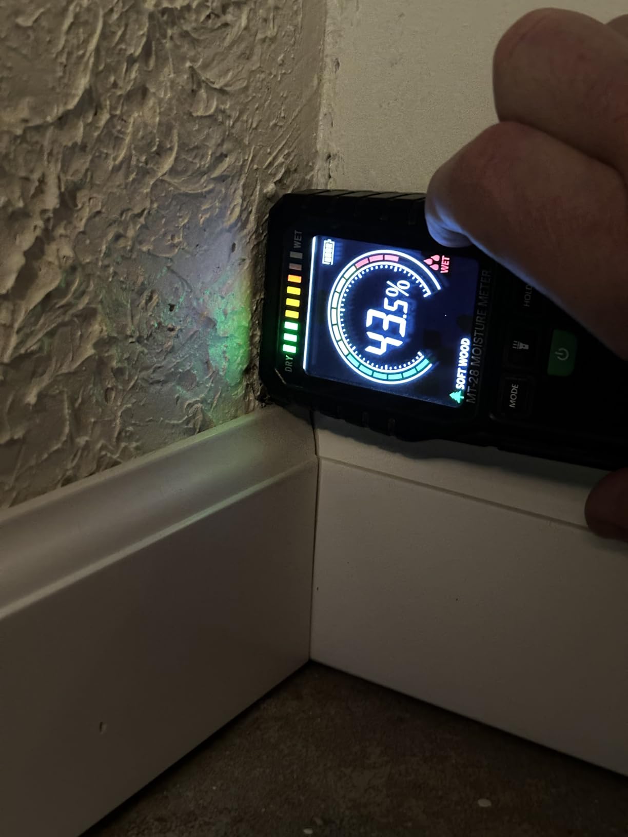 RDINSCOS Moisture Meter for Firewood Digital Wood Moisture Tester Firewood and Lumber Water Leak Detector customer photo 2