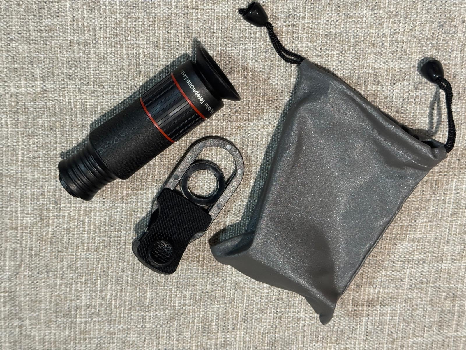 2025 Newly 32X Phone Camera Lens Telephoto Mobile Lens for iPhone and Android Zoom Cellphone Camera Lens with Phone Clip for Picture Video Taking (Black) customer photo 1