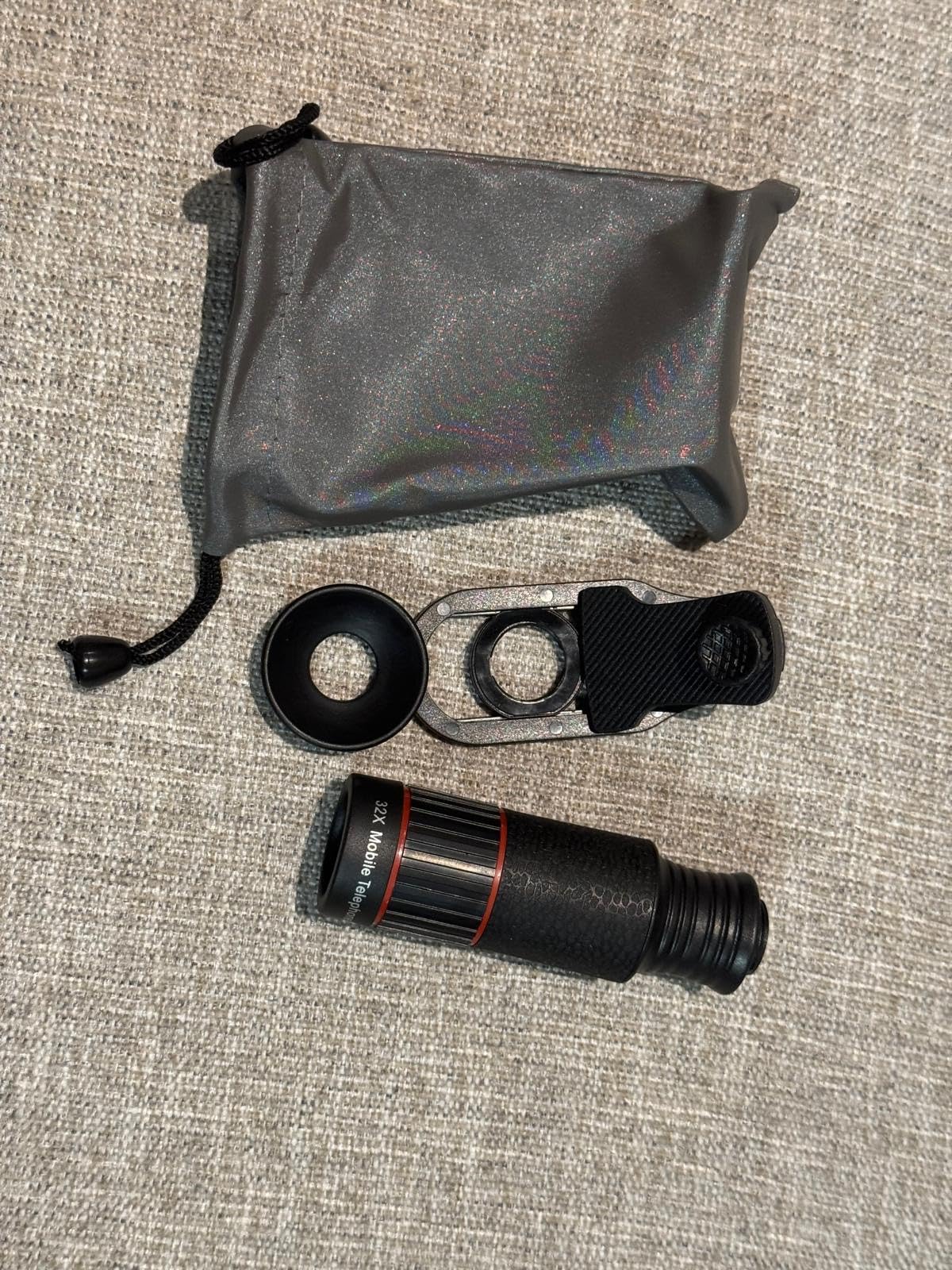 2025 Newly 32X Phone Camera Lens Telephoto Mobile Lens for iPhone and Android Zoom Cellphone Camera Lens with Phone Clip for Picture Video Taking (Black) customer photo 2