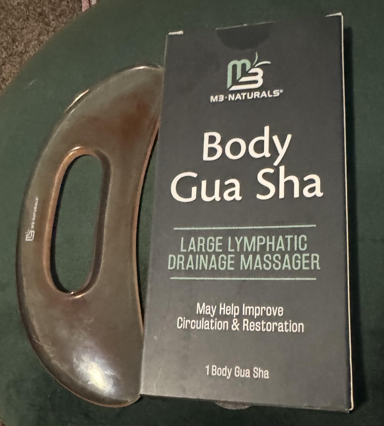 Lymphatic Drainage Massager with Cooling Steel Rollers for Body Sculpting, Cellulite & Sore Muscles, Grip-Friendly with Ergonomic Design for Arms, Thighs, Glutes and Stomach by M3 - Orange customer photo 1