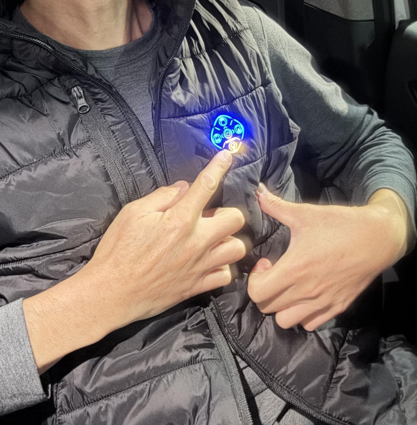 Heated Vest for Men With Battery Pack Included, Smart Controller with Lights-out Design, Electric Heated Jackets customer photo 2