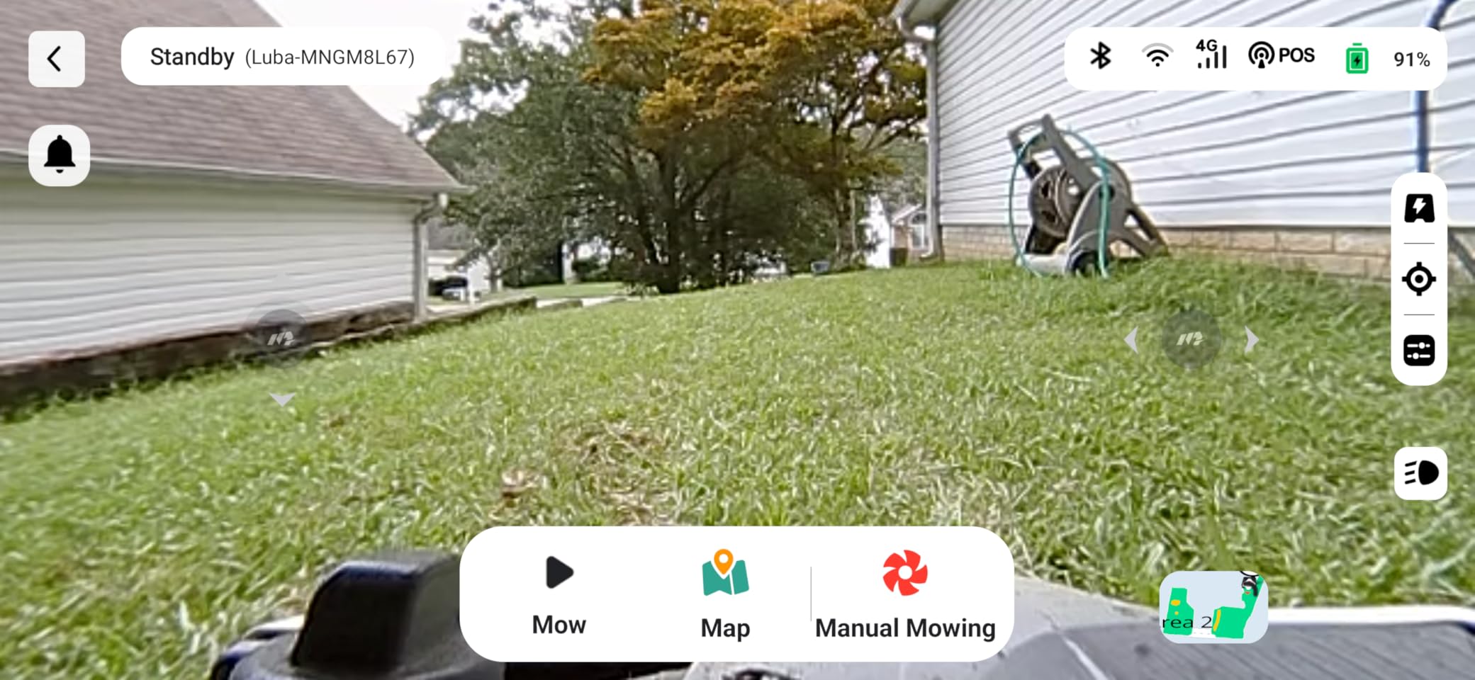 Mammotion LUBA mini AWD 1500 Robot Lawn Mower with 4G for 0.37 Acre, All-Wheel-Drive for 80% Slope, No Perimeter Wire, UltraSense AI Vision+RTK Auto-Mapping, Cutting Height 0.8