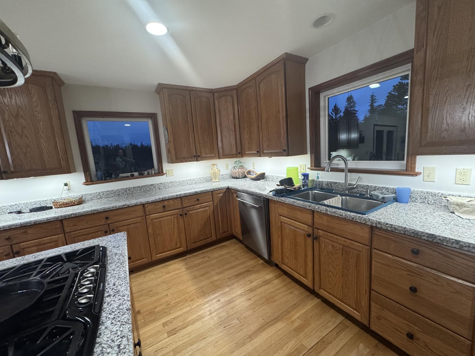 24 Inch Under Cabinet Lighting Plug in, 14W 120V 3 Color 3000K/4000K/5000K, 3 Brightness, Super Bright, Ultra Thin Under Counter Lights for Kitchen, Linkable LED Cabinet Light, White customer photo 1