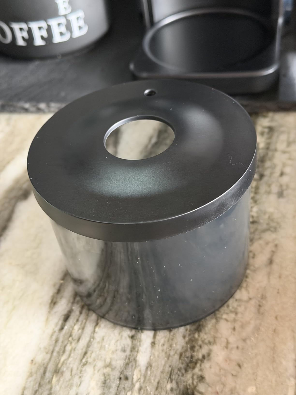 Conical Burr Coffee Grinder, Electric Coffee Bean Grinder for Precise Grinding, 35 Settings, 2-12 Cup Selector, Anti-Static Design for Home Use, Black customer photo 2