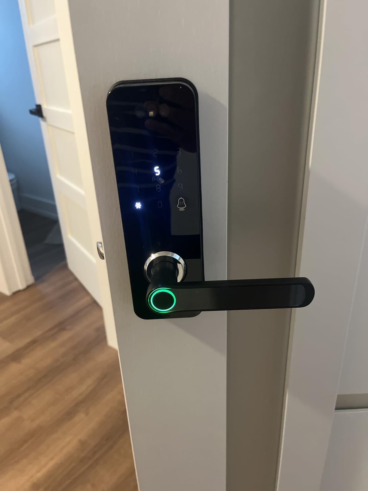 Smart Door Lock with Face Recognition - 6 Unlock Ways (Fingerprint, Face ID, Password, Card, Key, Tuya APP) | Keyless Entry & APP Control | Easy DIY Install | Auto-Lock | Doorbell customer photo 1