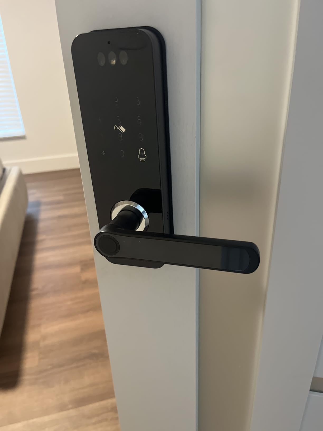 Smart Door Lock with Face Recognition - 6 Unlock Ways (Fingerprint, Face ID, Password, Card, Key, Tuya APP) | Keyless Entry & APP Control | Easy DIY Install | Auto-Lock | Doorbell customer photo 2