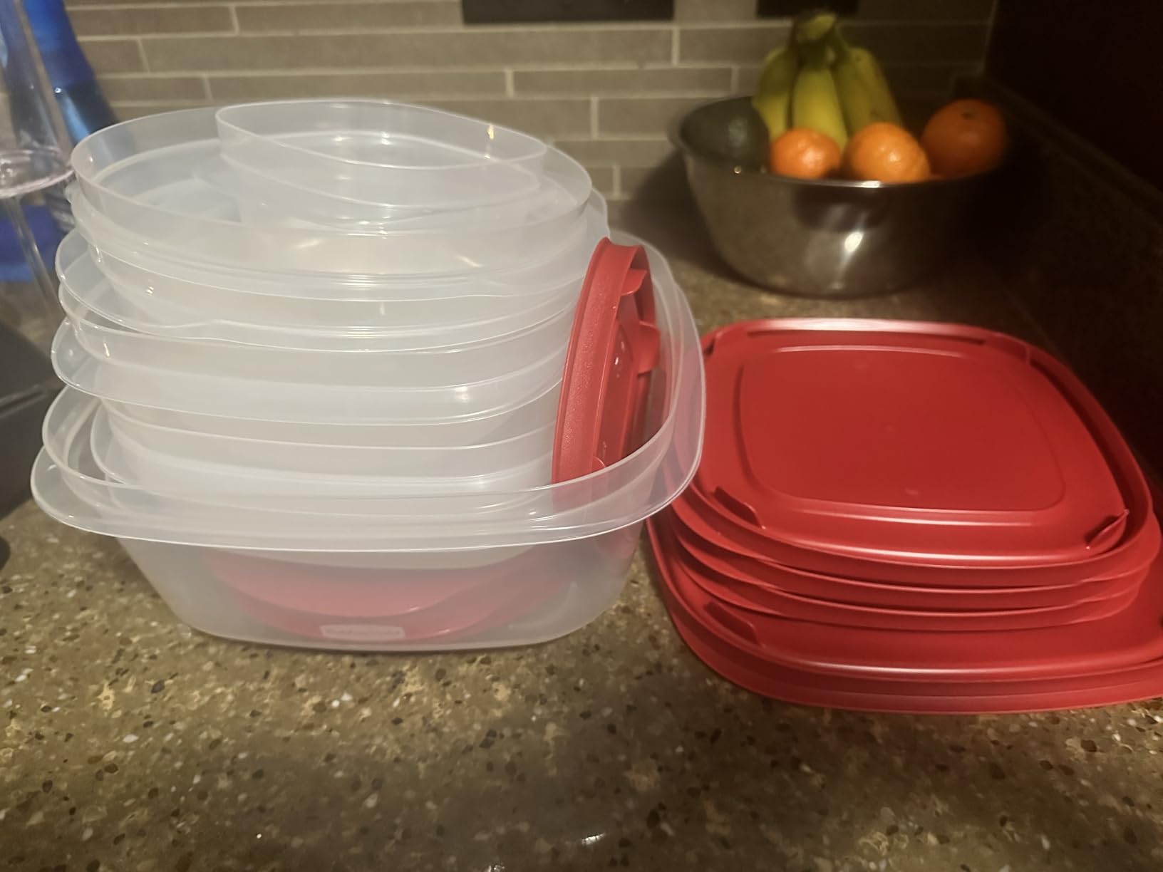 Rubbermaid EasyStore Large Containers, 18-Piece Set, Food Storage Containers with Lids customer photo 1
