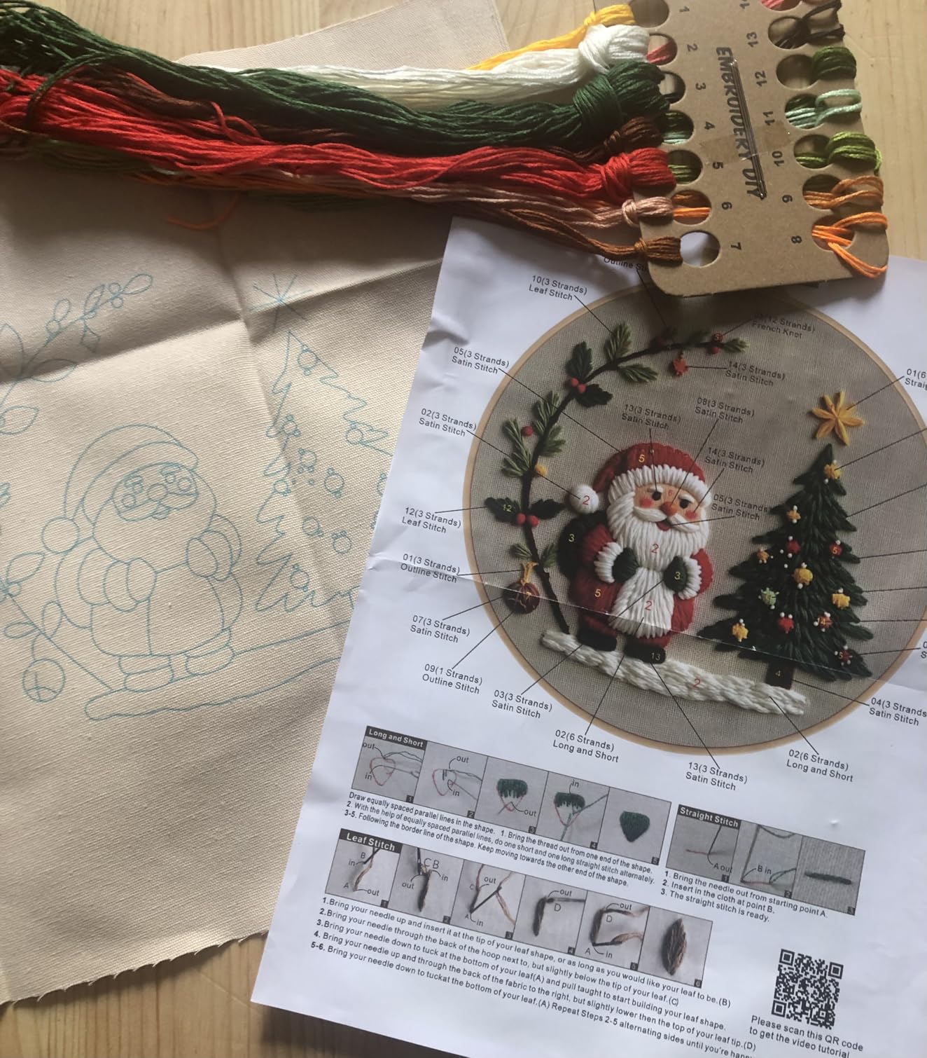 Meyocky Embroidery Kit for Beginners, 4 Pack Starter Embroidery Kits for Adults Learn 31 Stitches, Beginner Embroider Practice Stitches Kit,DIY Hand Craft Needlework Gift customer photo 1