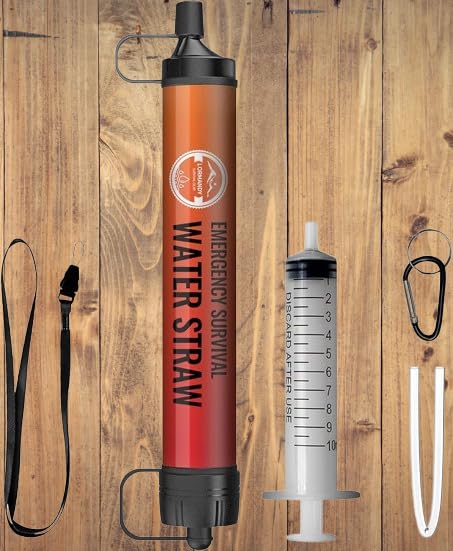 Straw Water Filter 5 Pack - Outdoor Camping & Hiking Survival Gear Kit for Family Use, Ultra-Light Personal Filter Straws for Backpacking, Travel, Bug-Out Bags and Emergency Preparedness customer photo 1