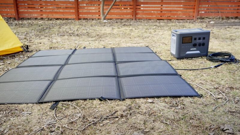 440W Portable Solar Panel, 17.2lbs Foldable SolarBag, Splits 2x220W Solar Blanket, 25% High Efficiency, Lightweight Solar Panel Charger for Camping, RV, SUV, Marine, Off Grid customer photo 1