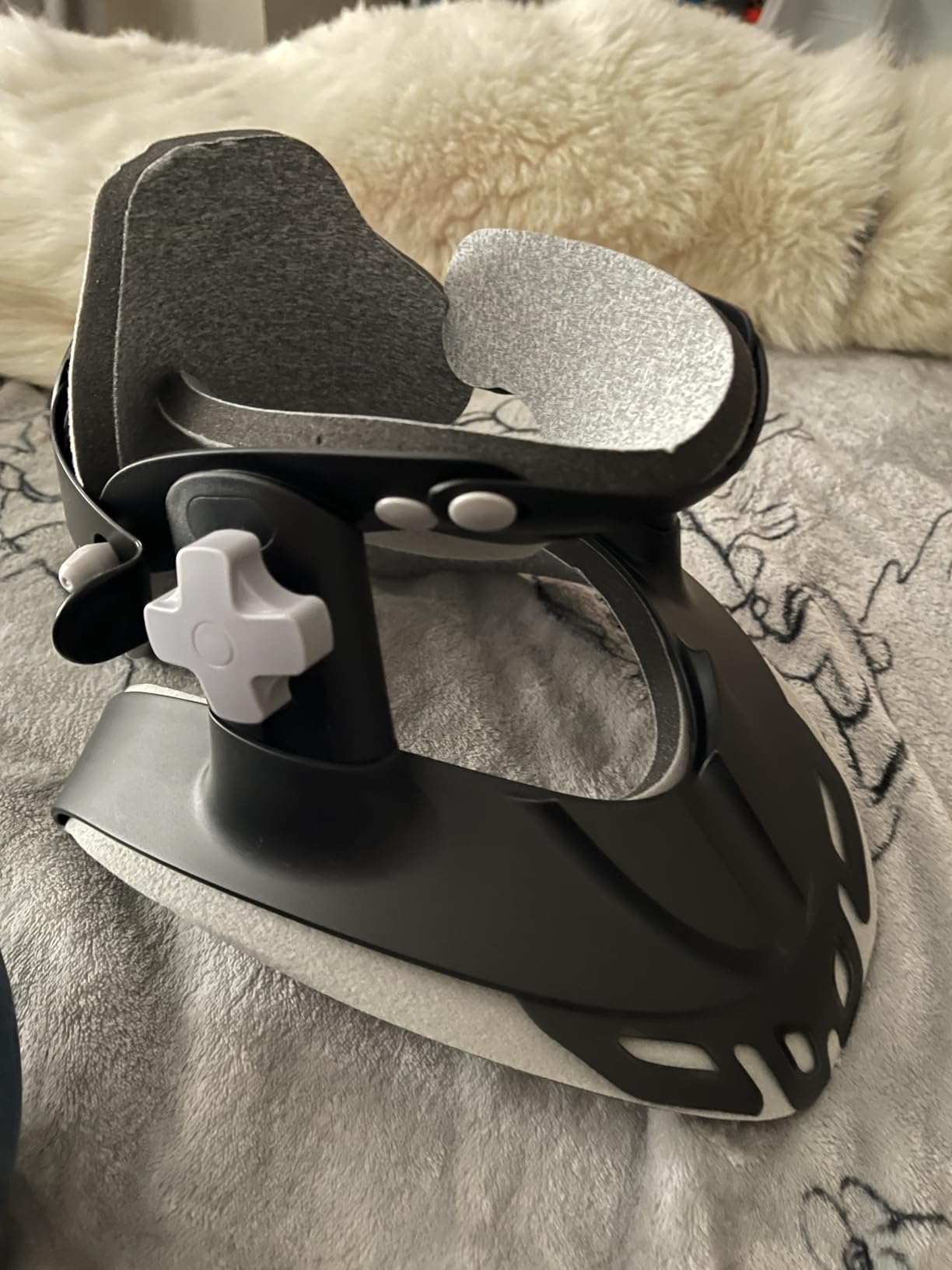 Neck Stretcher Cervical Traction, Adjustable Cervical Neck Traction Device, Neck Braces for Neck Pain and Support, Ergonomic Design for Home, Office & Travel Use - FSA Eligible/HSA Eligible customer photo 1