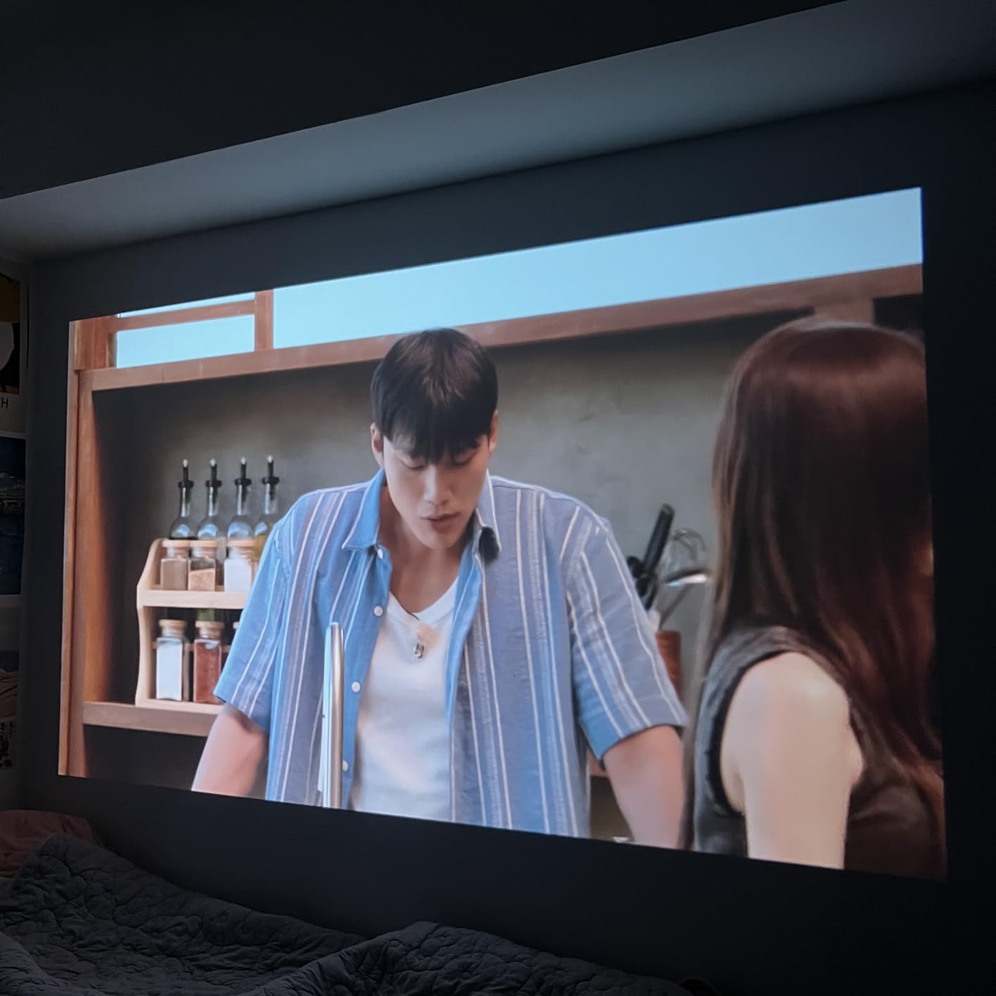 HAPPRUN 1500 ANSI Official Licensed Google TV Smart Projector - 4K Full HD with Dolby Sound customer photo 2