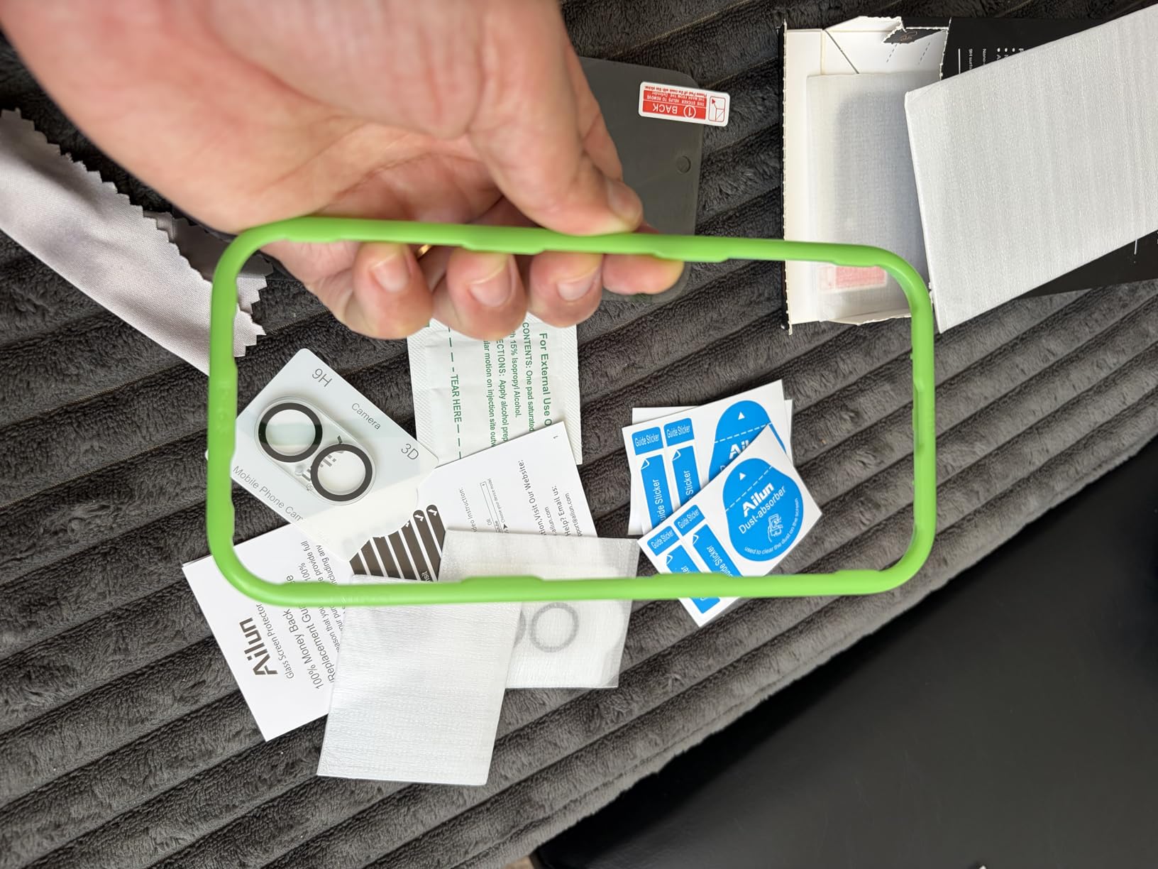 Ailun 3Pack for iPhone 17 Pro Privacy Screen Protector [6.3 inch]+ 3Pack Camera Lens Protector with Installation Frame,Dynamic Island Compatible,Anti Spy Tempered Glass customer photo 1