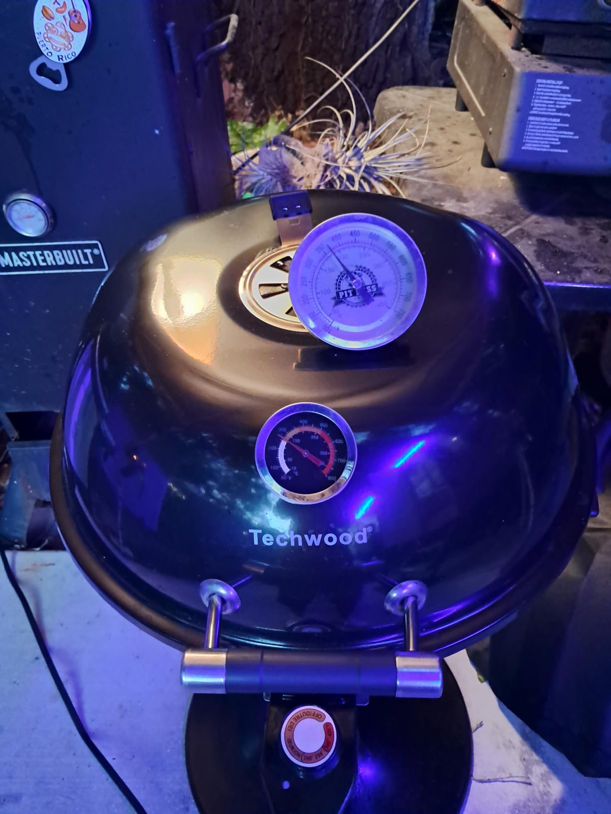 Electric Grill, Techwood Indoor/Outdoor Electric BBQ Grill, 1600W Portable Removable Stand Grill customer photo 2