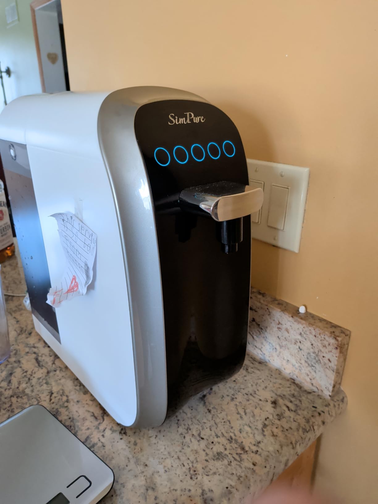 SimPure Y7T-A Countertop Reverse Osmosis Water Filter, NSF/ANSI 58 Certified, 5 Stage RO Water Filtration System, Water Purifier for Home, No Installation, 4: 1 Pure to Drain, pH+ Balanced ALK Taste customer photo 1