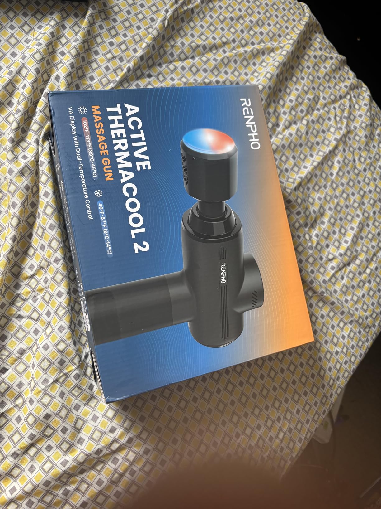 RENPHO Active Thermacool 2 Massage Gun with Heat and Cold, [2026 Upgraded] Percussion Deep Tissue Handheld Neck Massager, FSA Approved, Muscle Masajeador for Men Women Athletes HSA customer photo 1