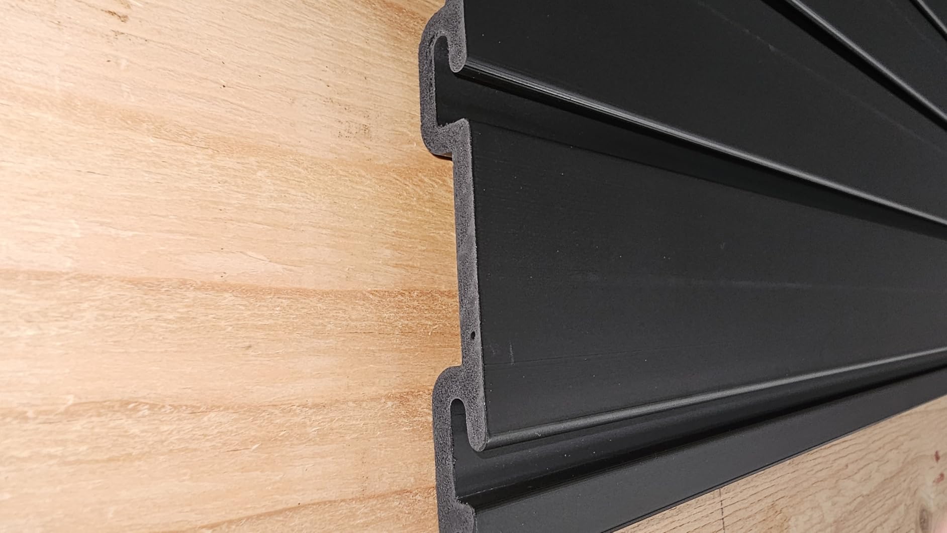 PVC Slat Wall Paneling 4x8 ft, Garage Organizer Storage System, Black Slatwall Panels for Garage Organization Product, Heavy Duty Wall Mounted Tool Storage for Home customer photo 2