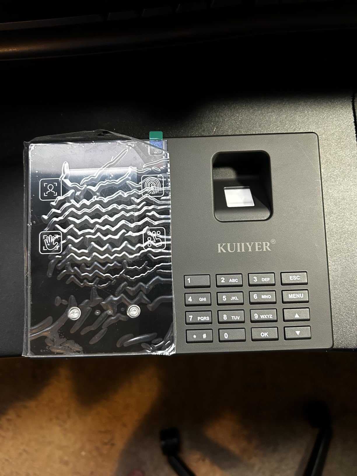 KUIIYER 4 in 1 Employee Time Clocks for Small Business (Face + Fingerprint + Palm Print + PIN) Employee Clock in & Out Machine Biometric Attendance Punch Clock customer photo 2