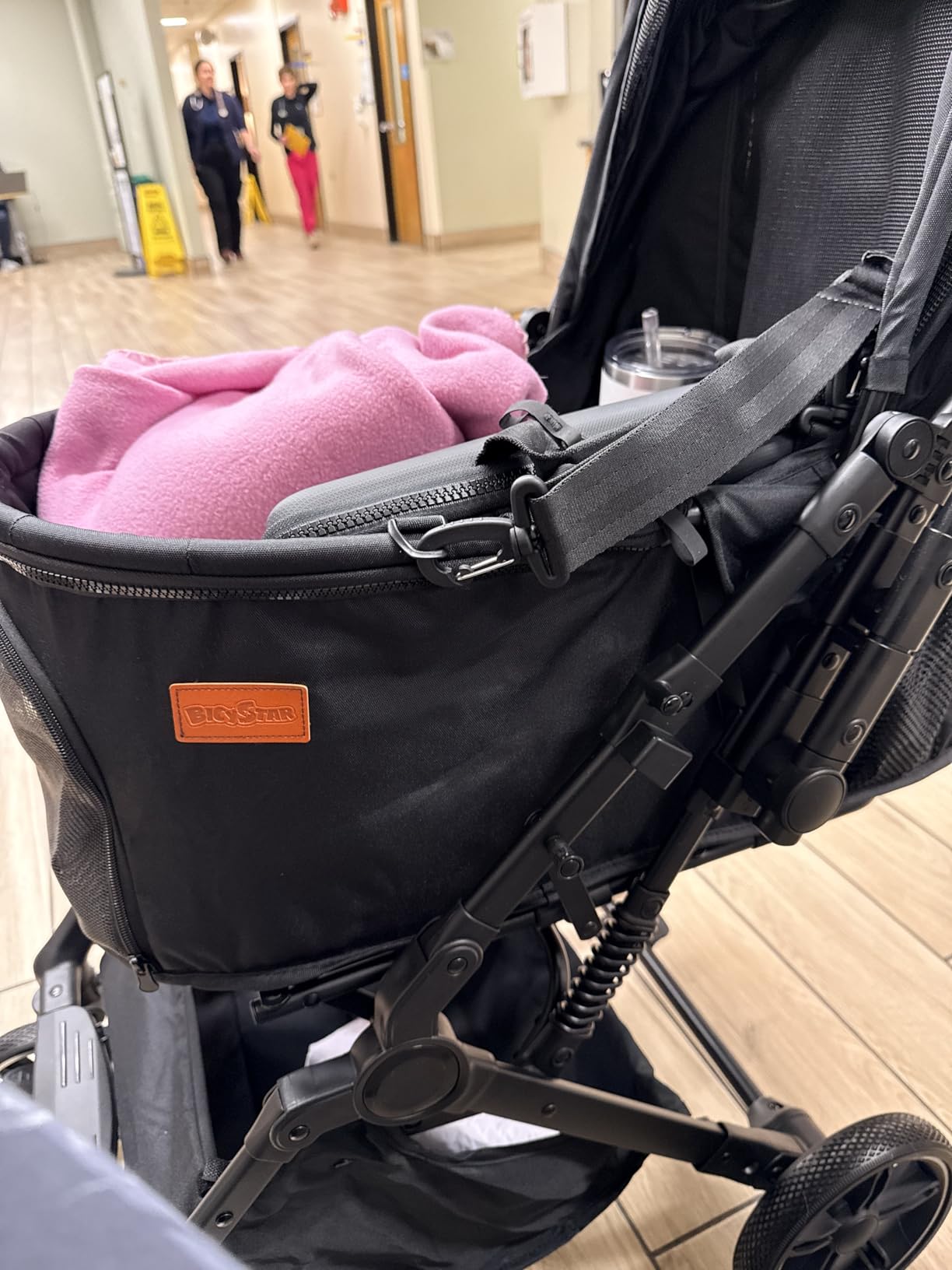 Pet Stroller for Small Medium Dogs Cats Up to 45 lbs, Travel Lite Collapsible, All Terrain 4 Wheels for Jogging, Running, Grey customer photo 2