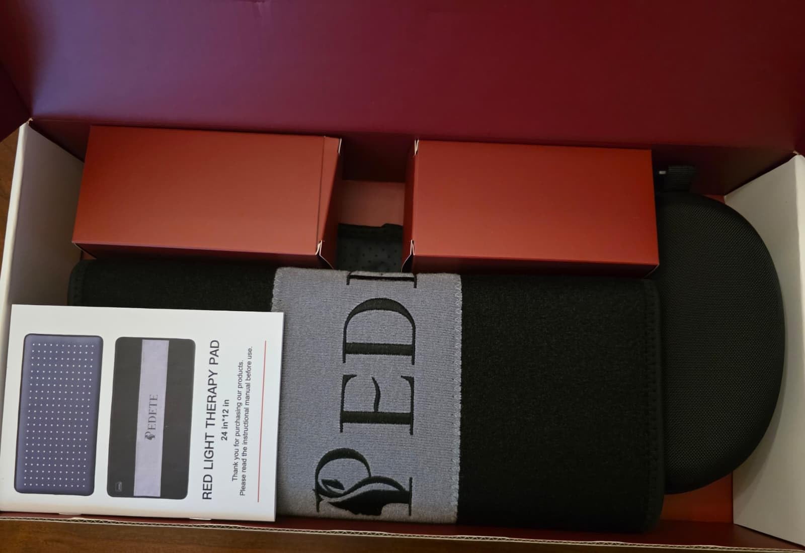 Red Light Therapy for Body, 24'' x 12''Large Infrared Light Therapy Pad with Timer Remote Control, 660nm 850nm Home Light Therapy for Knee Shoulder Back Muscle Joint (with Elastic Strap) customer photo 1