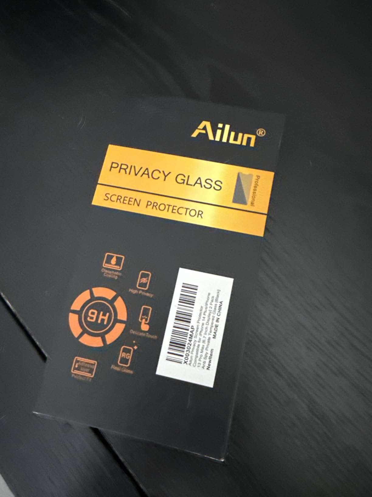 Ailun 3 Pack Privacy Screen Protector for iPhone 17 / iPhone 16 Pro [6.3 inch] with installation frame, Anti Spy Private Tempered Glass Case Friendly customer photo 1