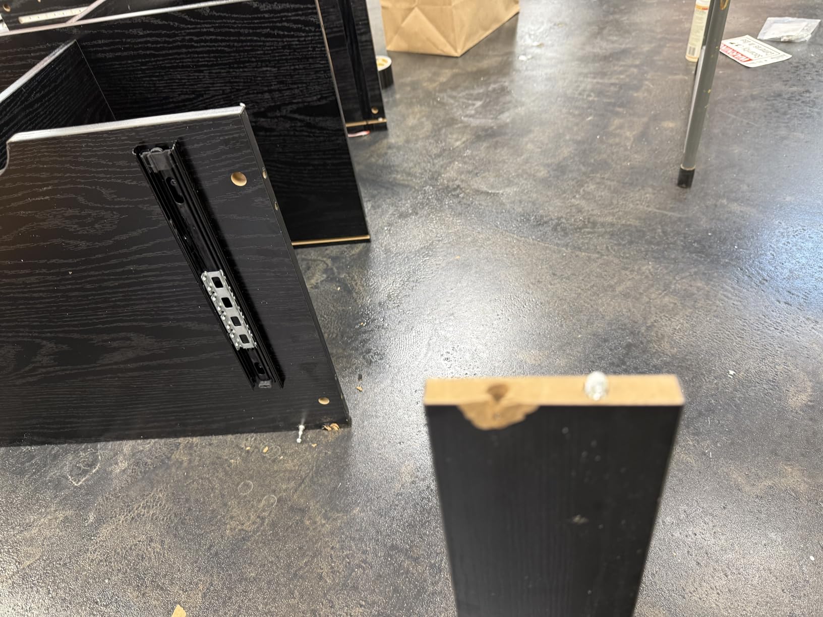 Coffee Bar Cabinet with Fridge (Fridge Included), Large Liquor Bar Cabinet with LED Lights, Glass Holder & Wine Rack customer photo 1