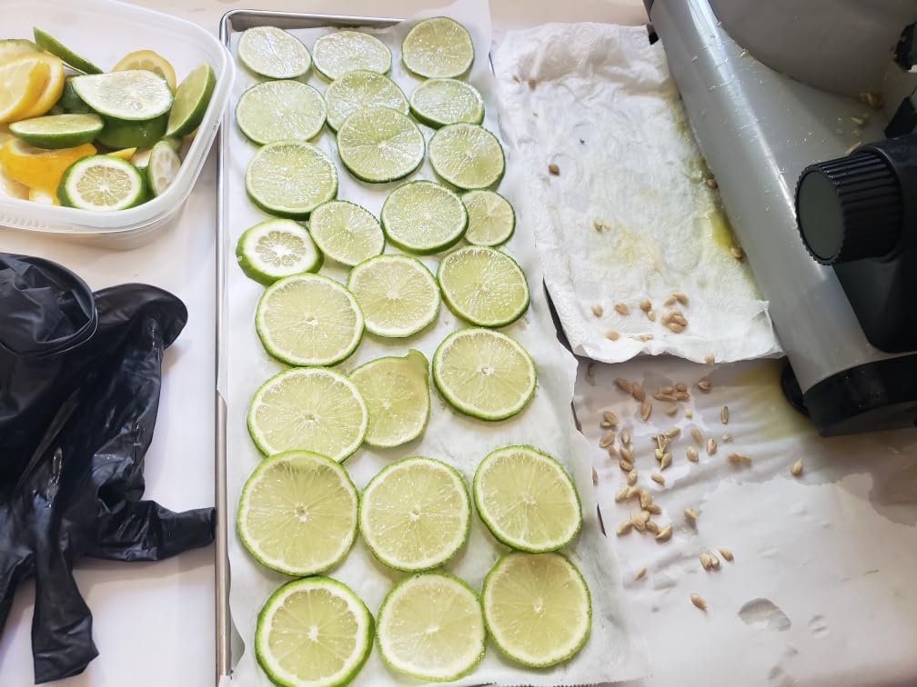 OSTBA Electric Meat Slicer with 200W DC Motor, 2 Removable 8.7