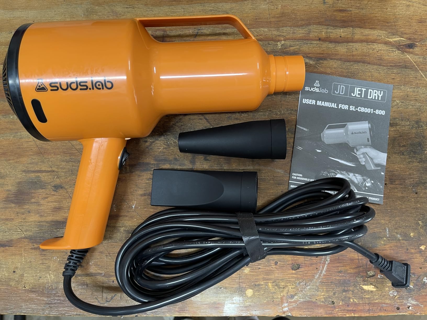 Suds Lab JD Jet Dry Car Drying Blower with 2 Nozzles & 20 ft Power Cord - 1.5 HP Powerful & Compact Car Dryer Air Blower for Removing Water, Dust & Debris customer photo 2