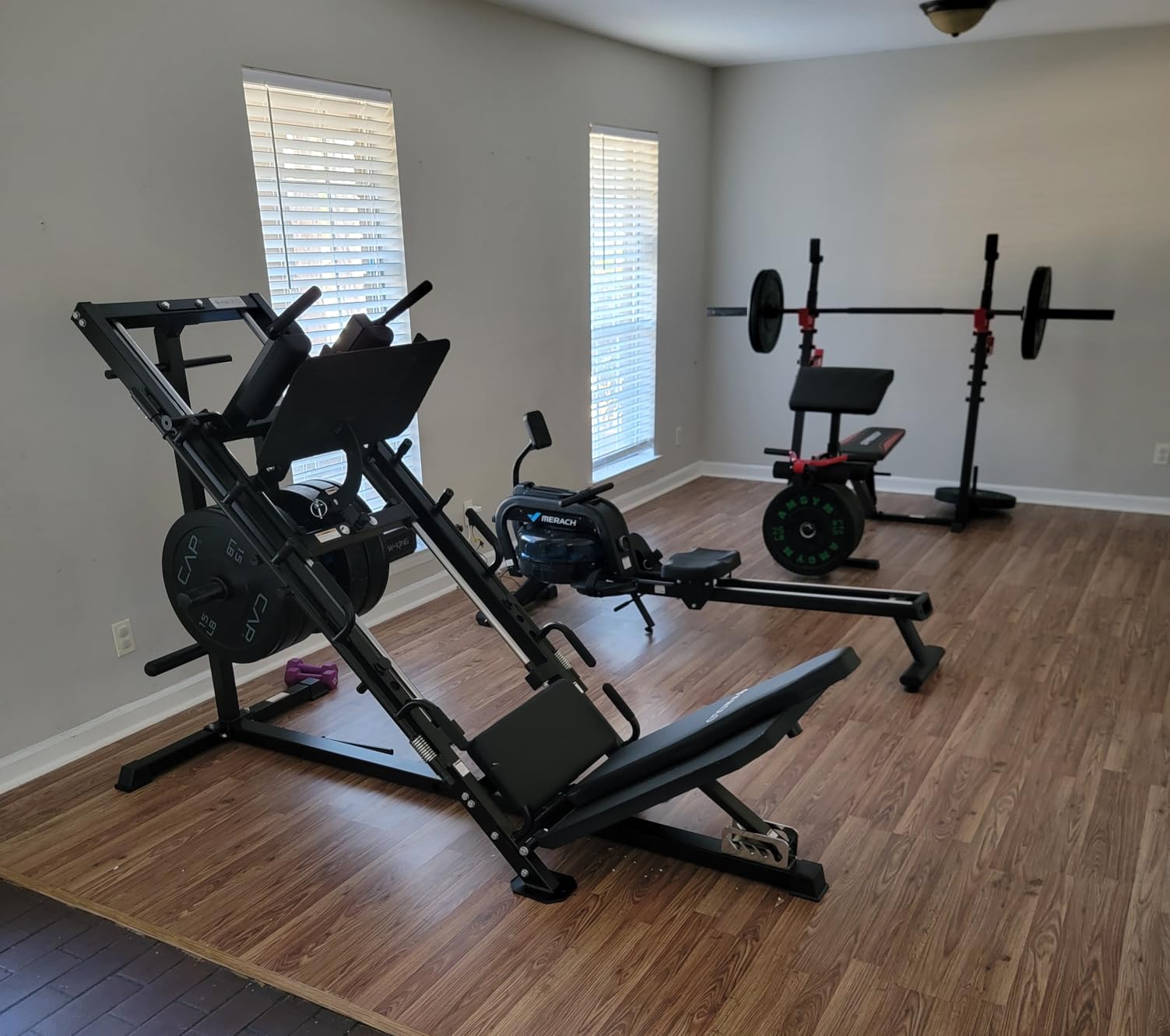 Mikolo Leg Press Hack Squat Machine Combo, Leg Press Machines for Home Gym with Linear Bearing, Hack Squat Machine with Rear and Front Band Pegs, Leg Machine for Full Range Leg Training customer photo 1